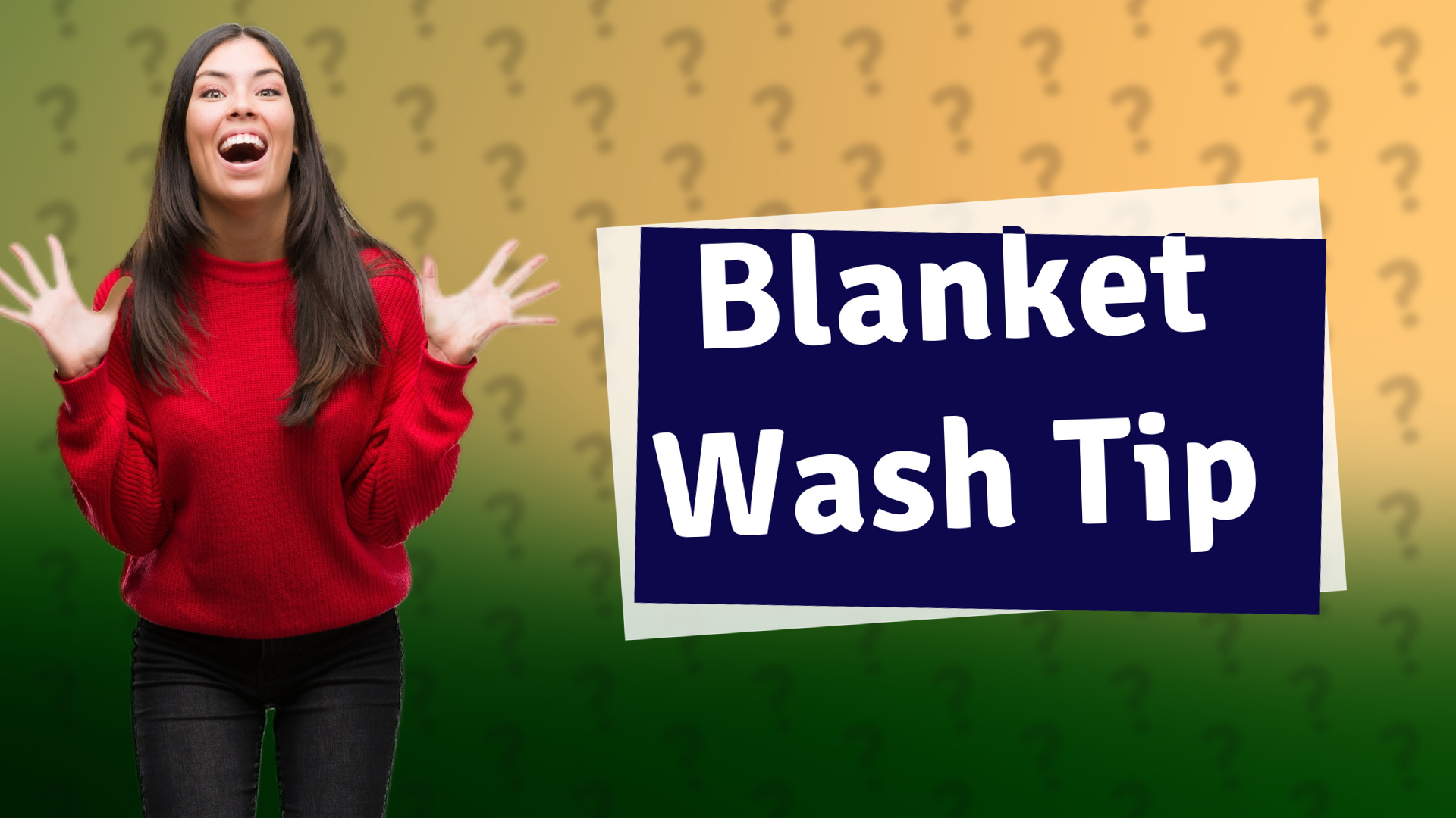 Blanket Wash Tip