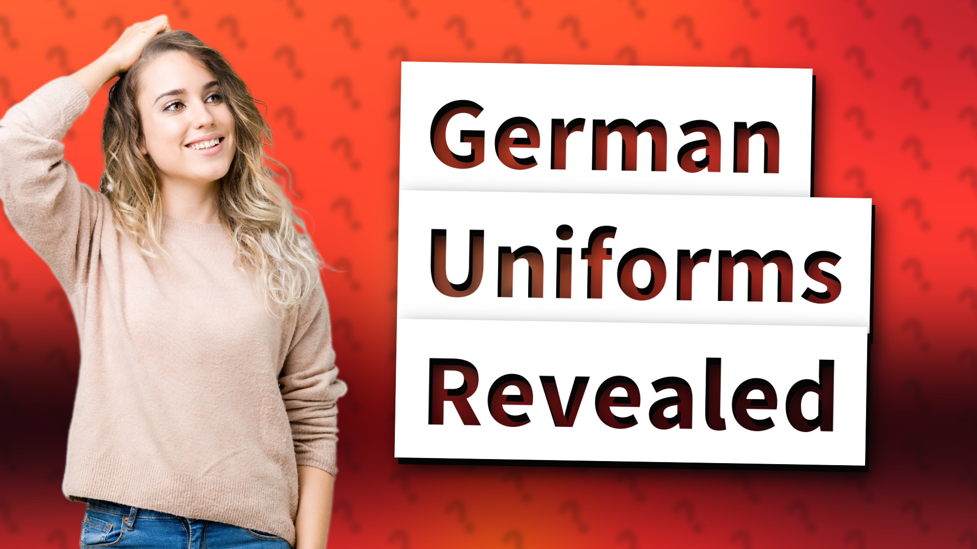 German Uniforms Revealed