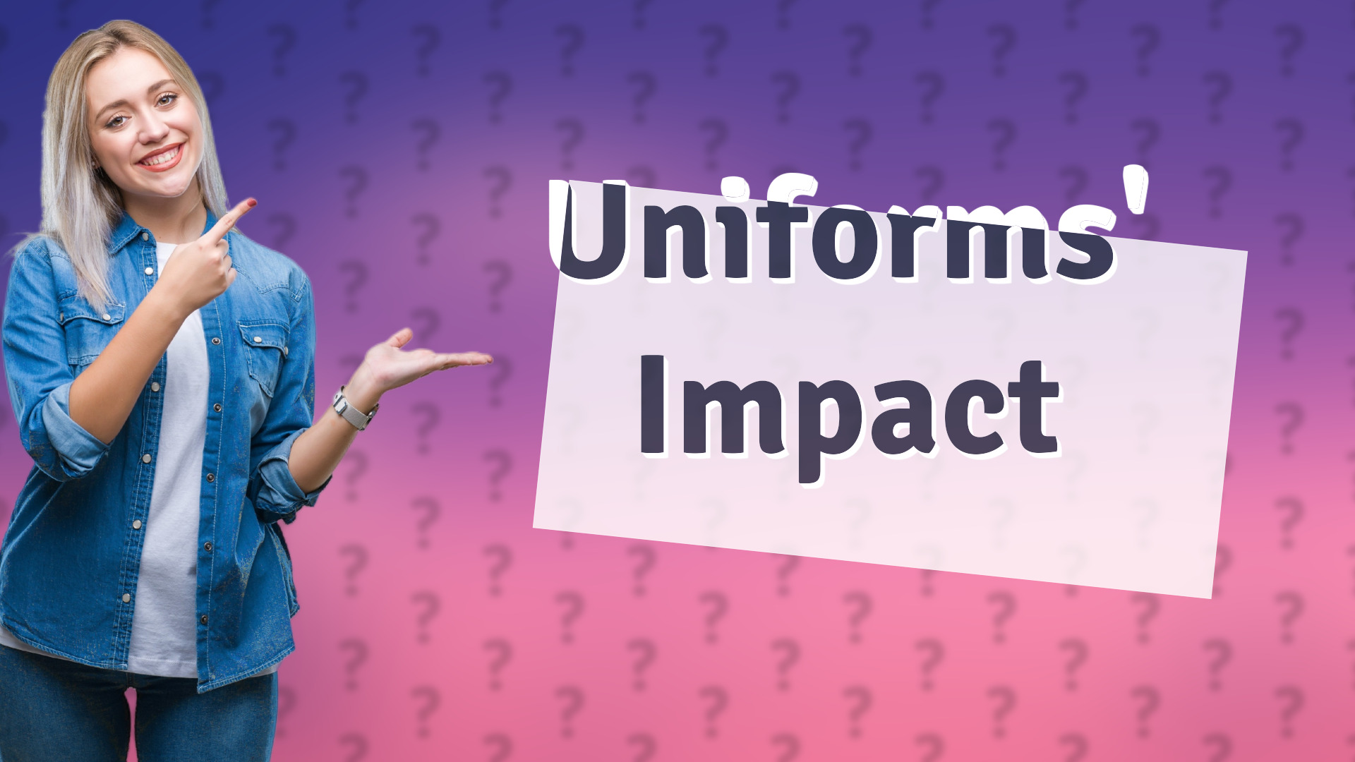 Uniforms' Impact
