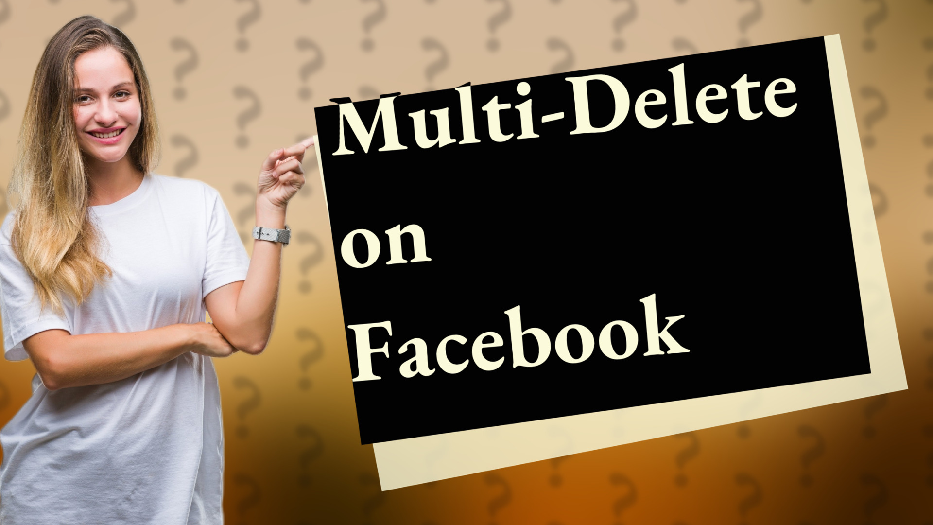 Multi-Delete on Facebook