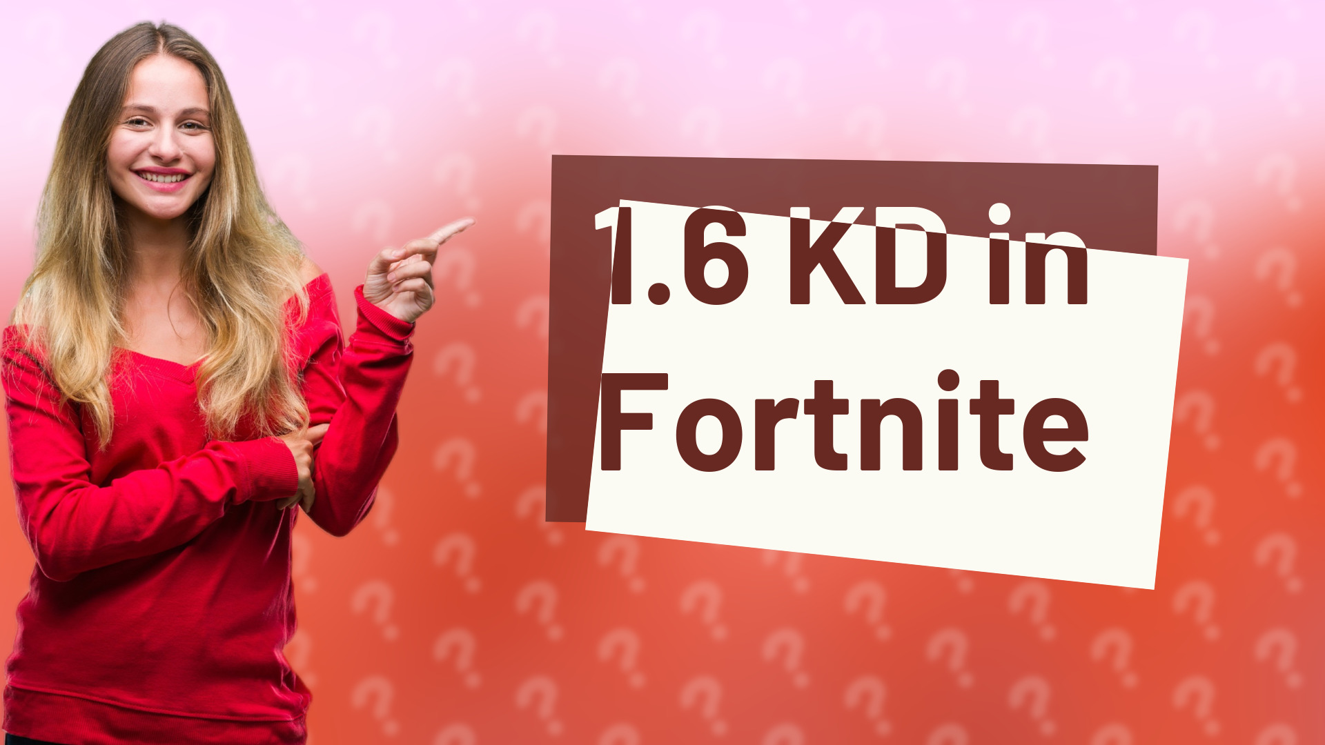 1.6 KD in Fortnite