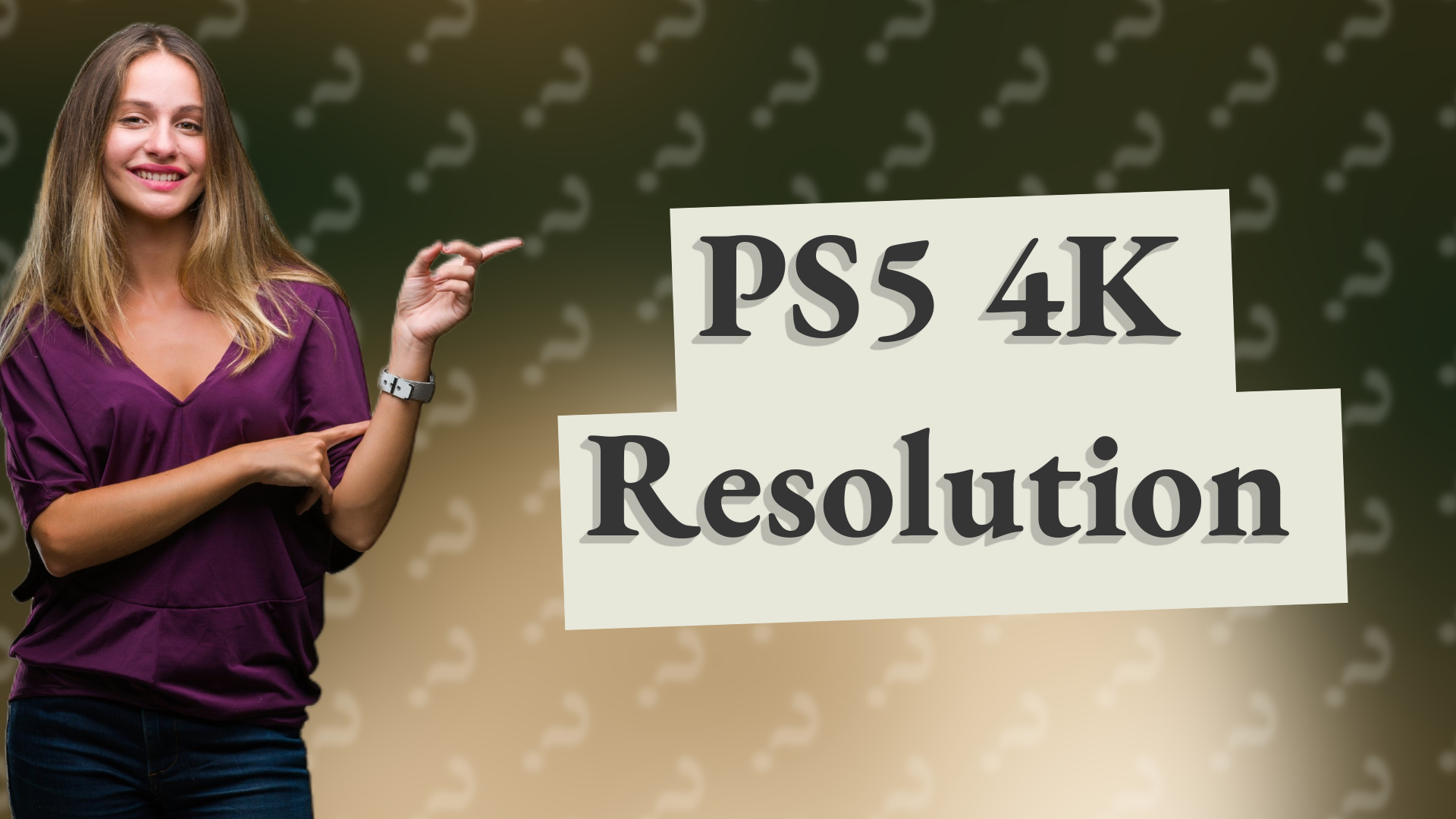PS5 4K Resolution