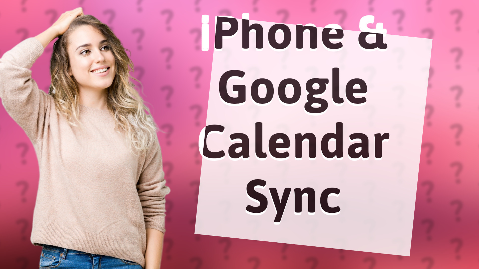 iPhone & Google Calendar Sync