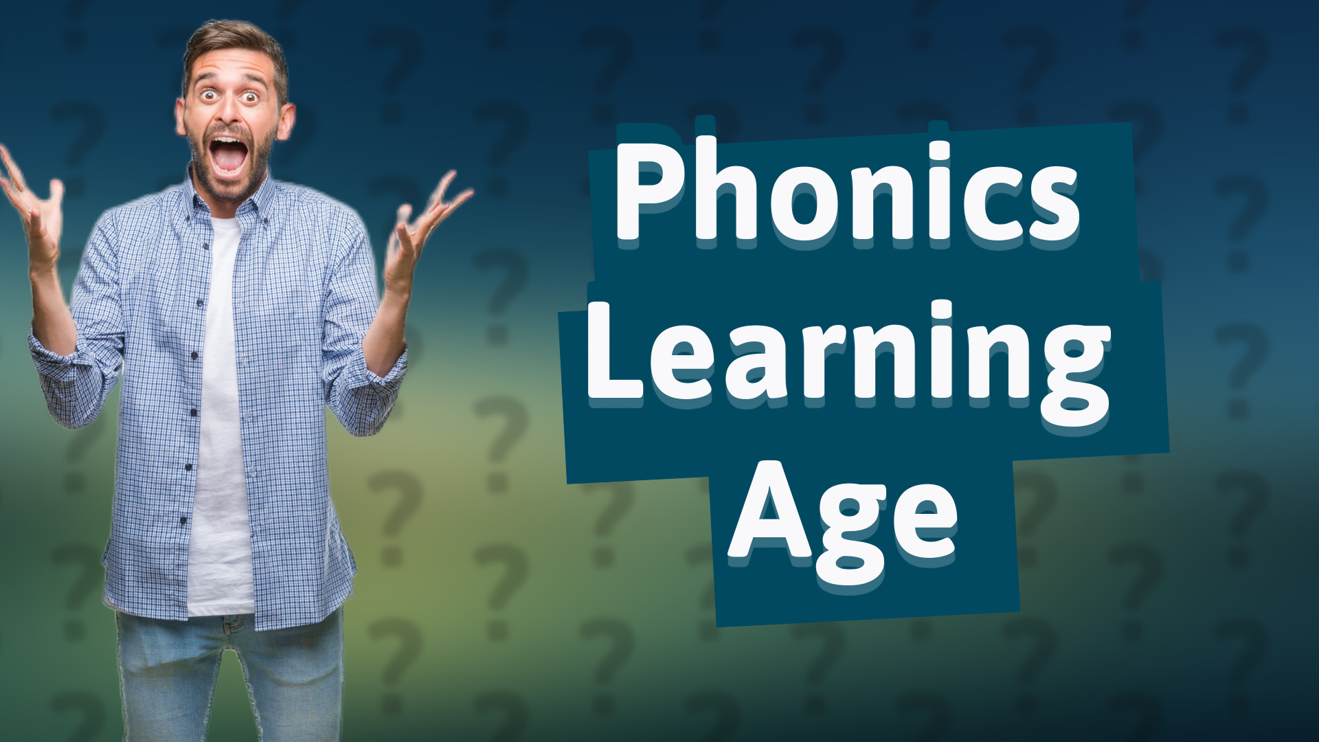 Phonics Learning Age