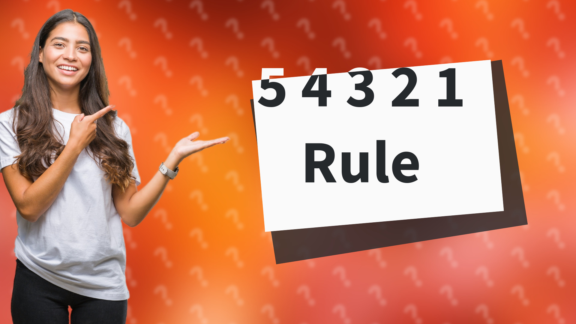 5 4 3 2 1 Rule