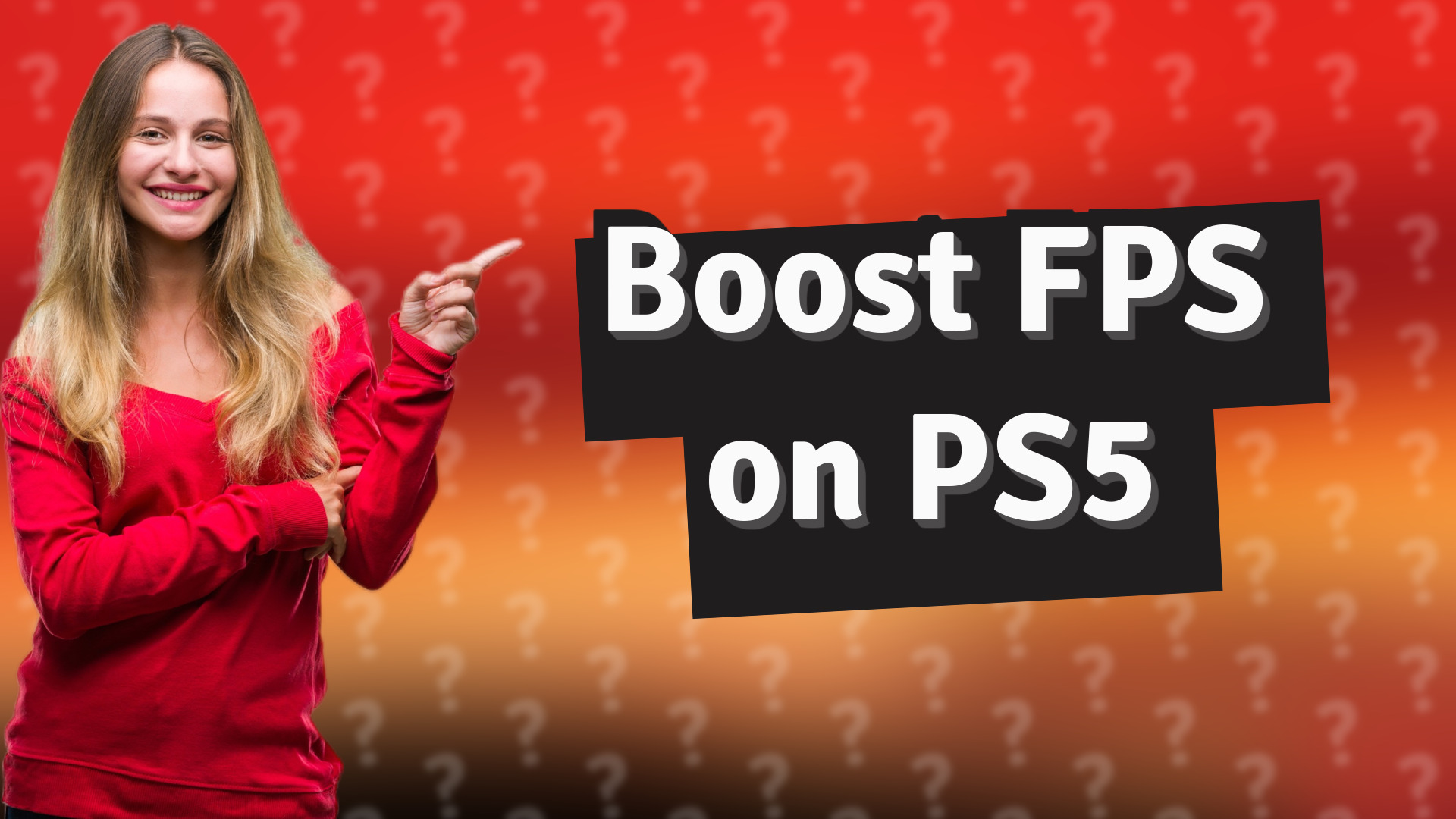 Boost FPS on PS5