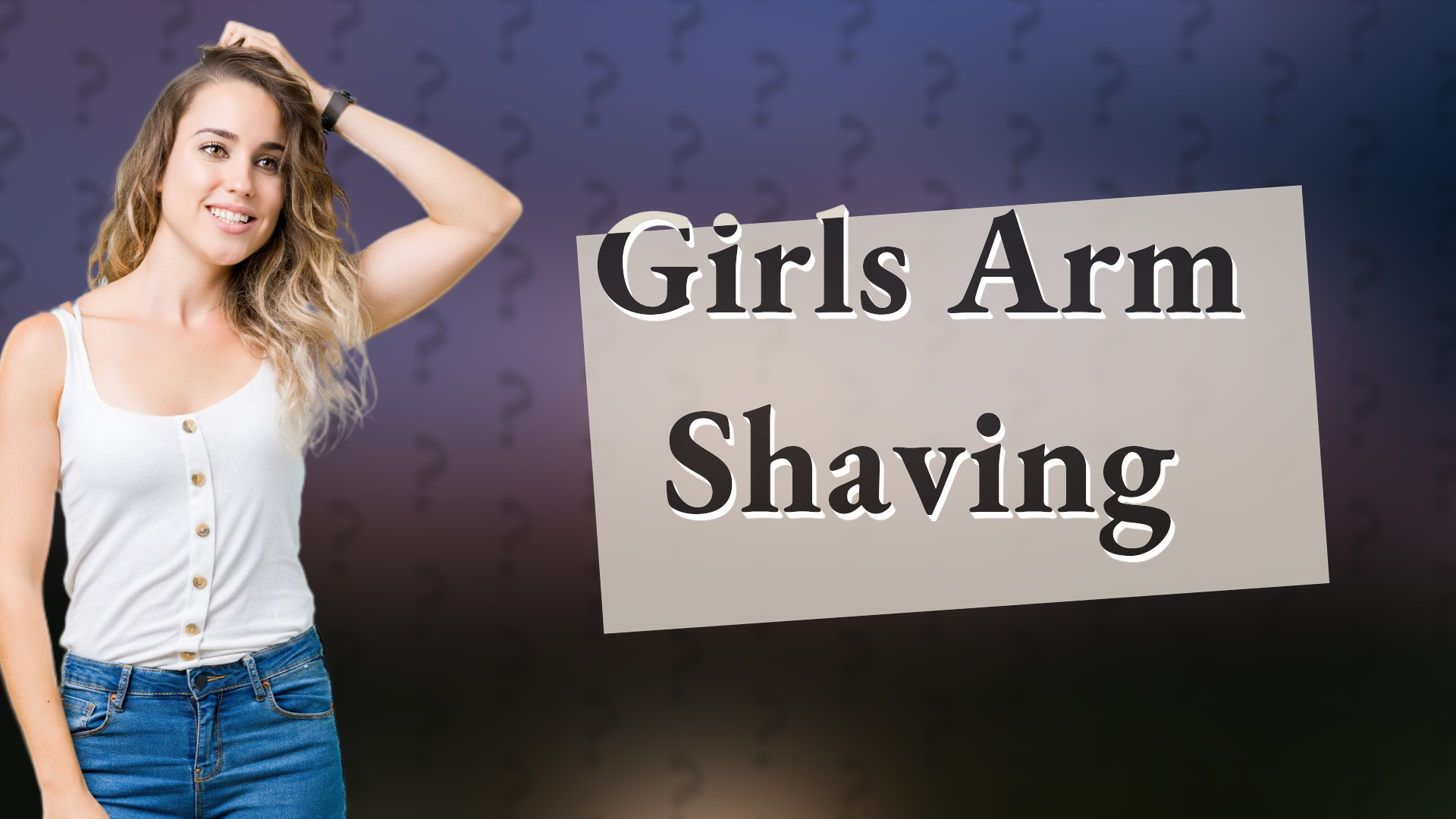 Girls Arm Shaving