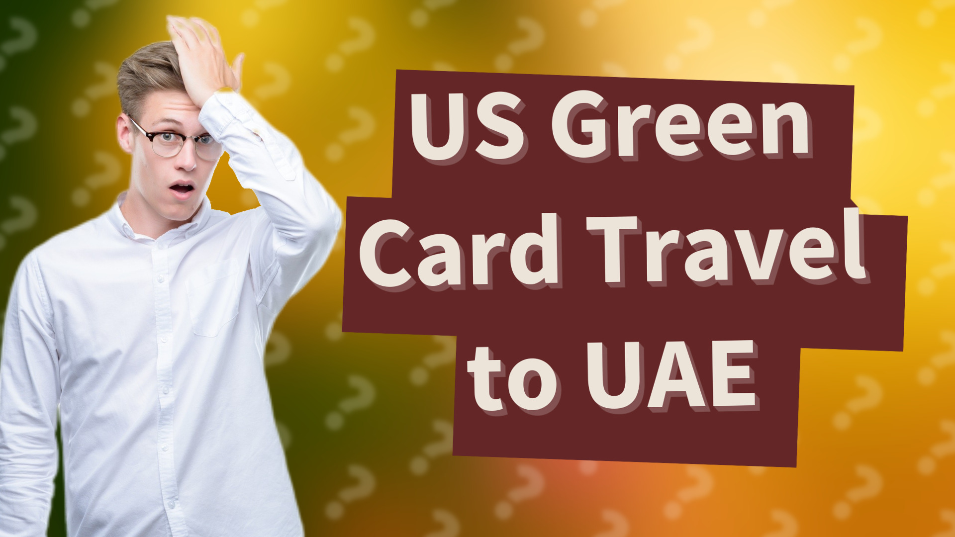 US Green Card Travel to UAE
