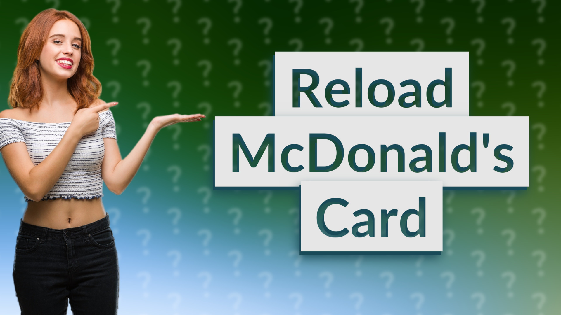 Reload McDonald's Card