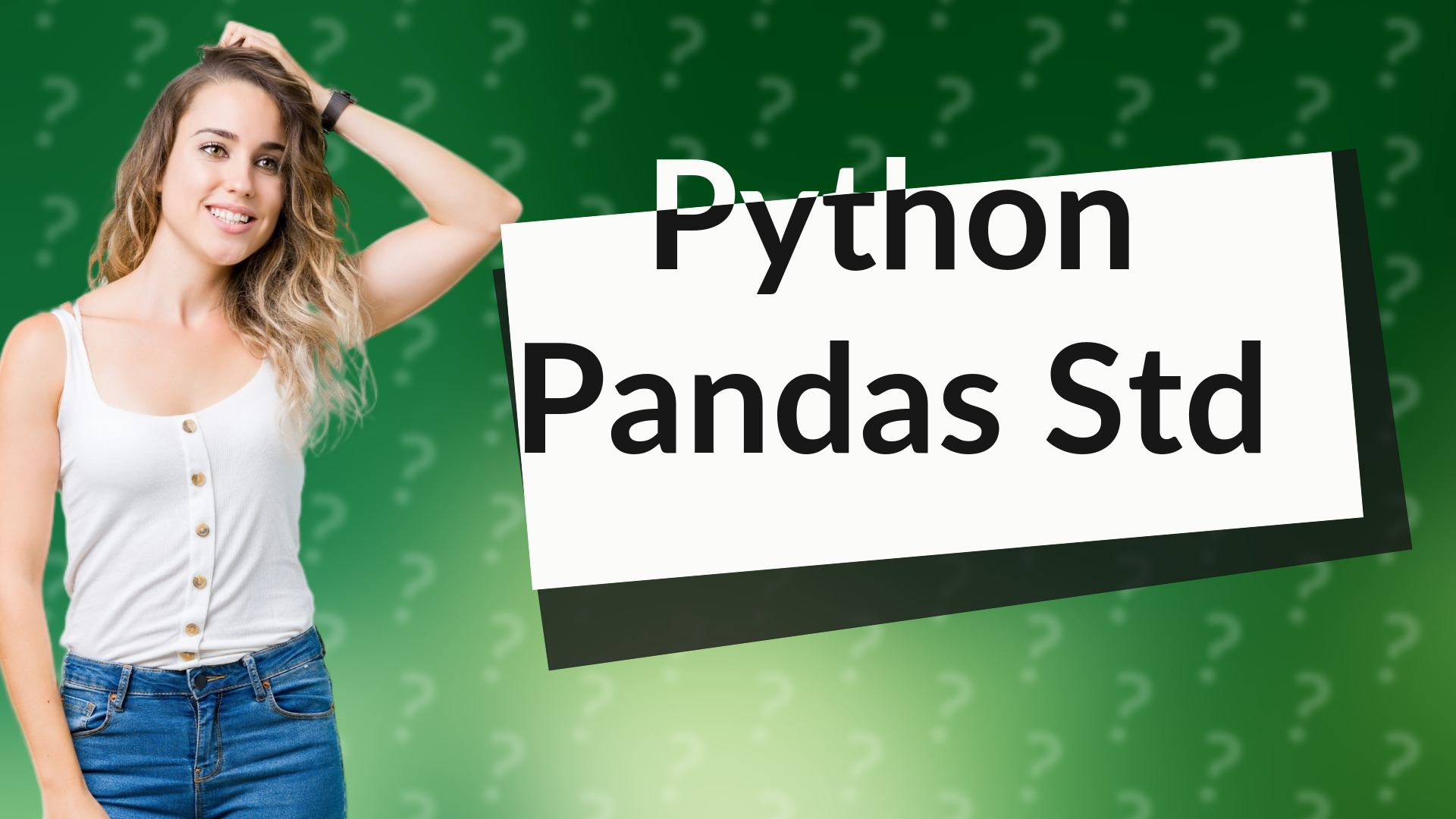 Python Pandas Std