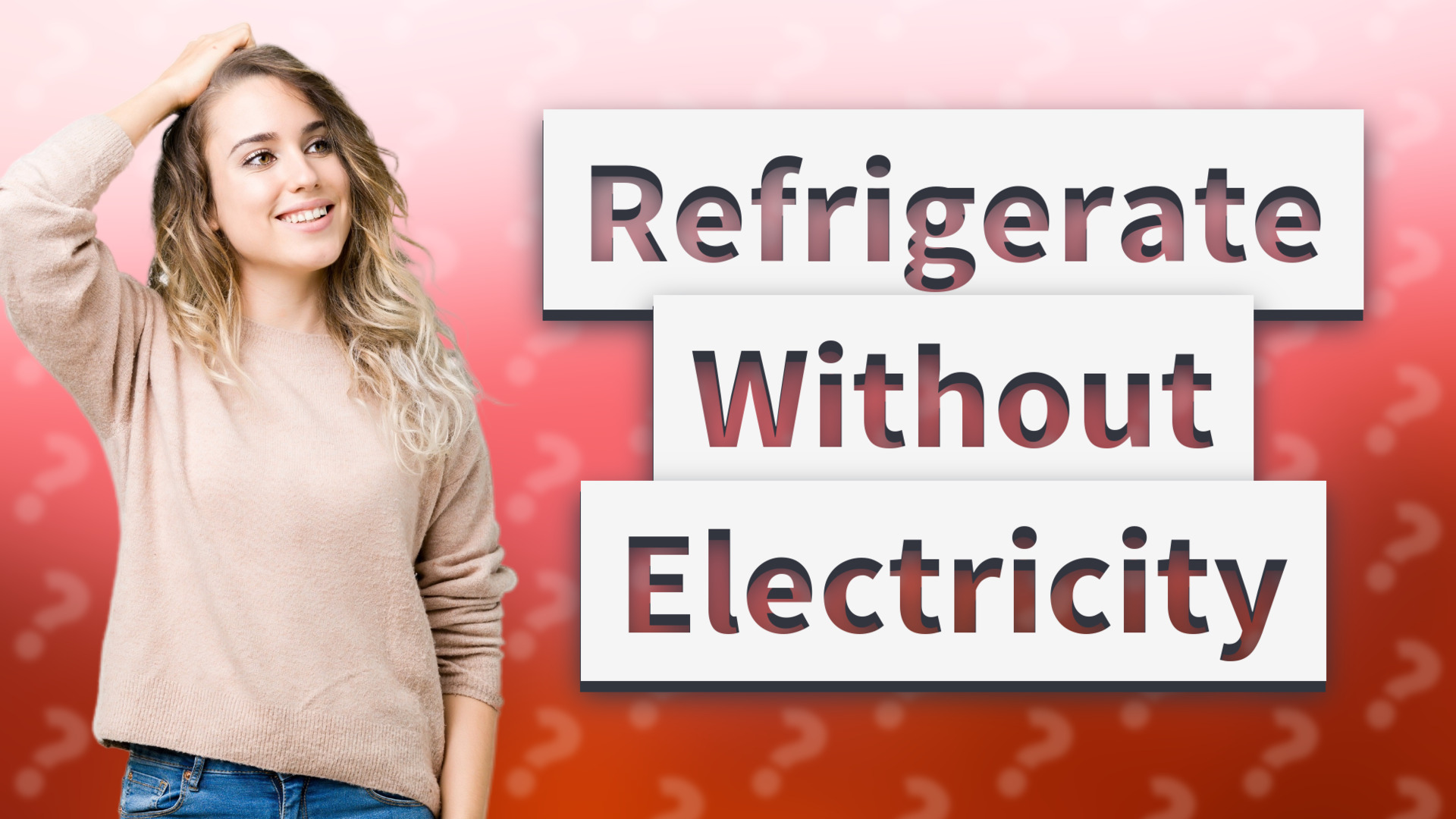 Refrigerate Without Electricity