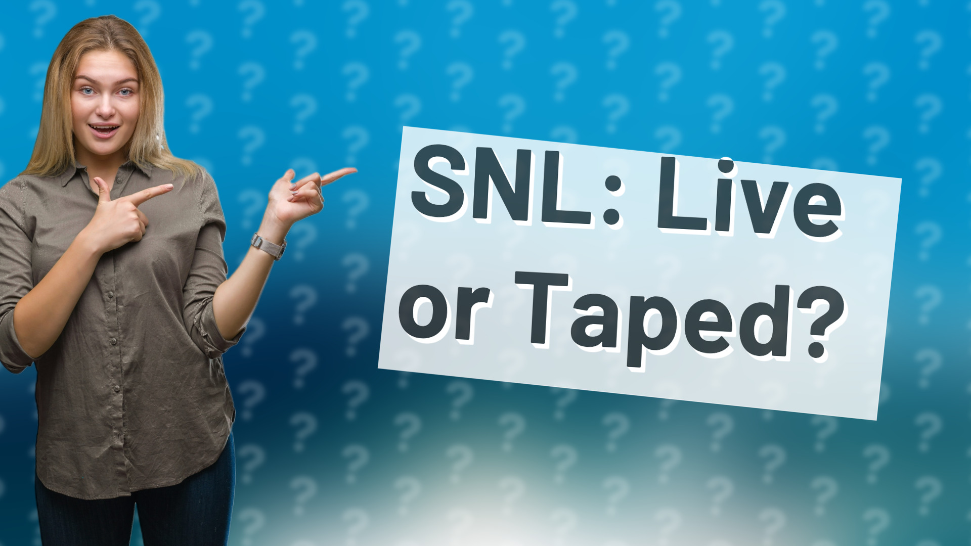 SNL: Live or Taped?