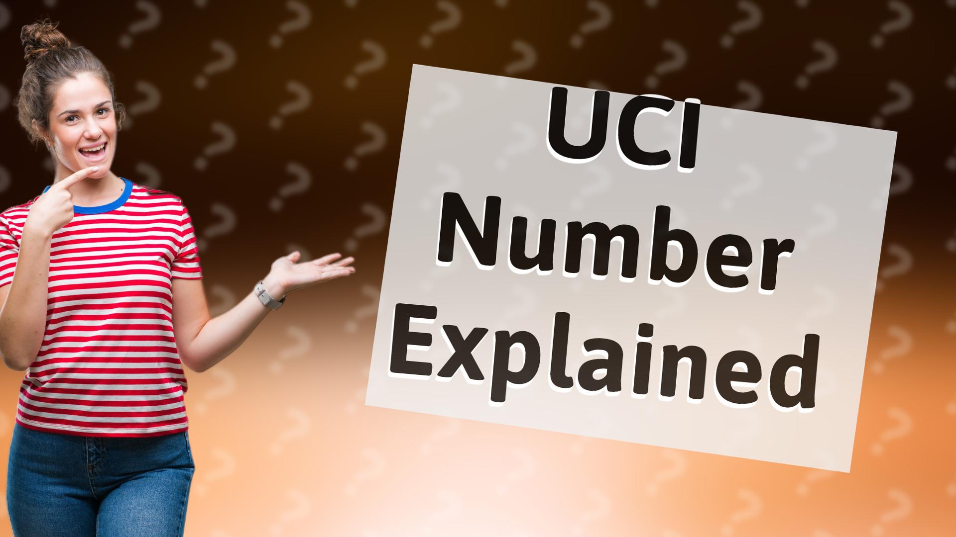 UCI Number Explained