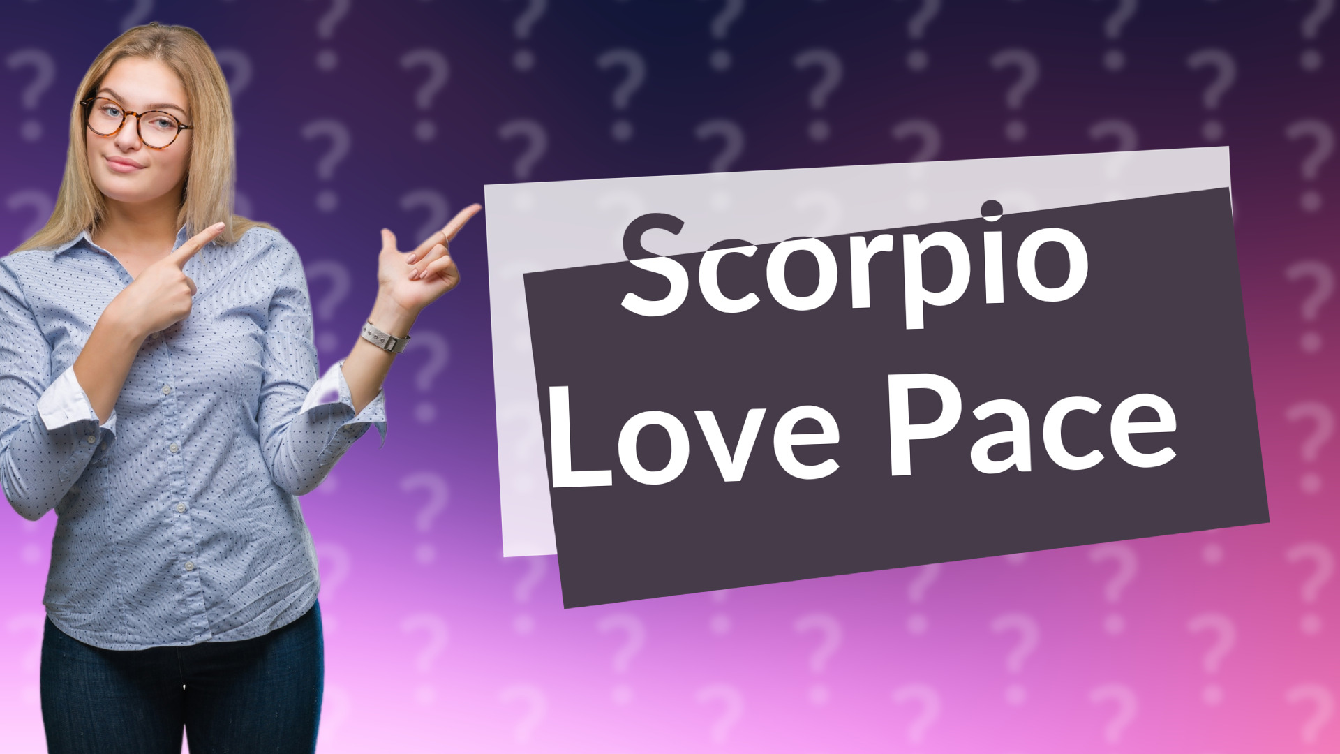 Scorpio Love Pace