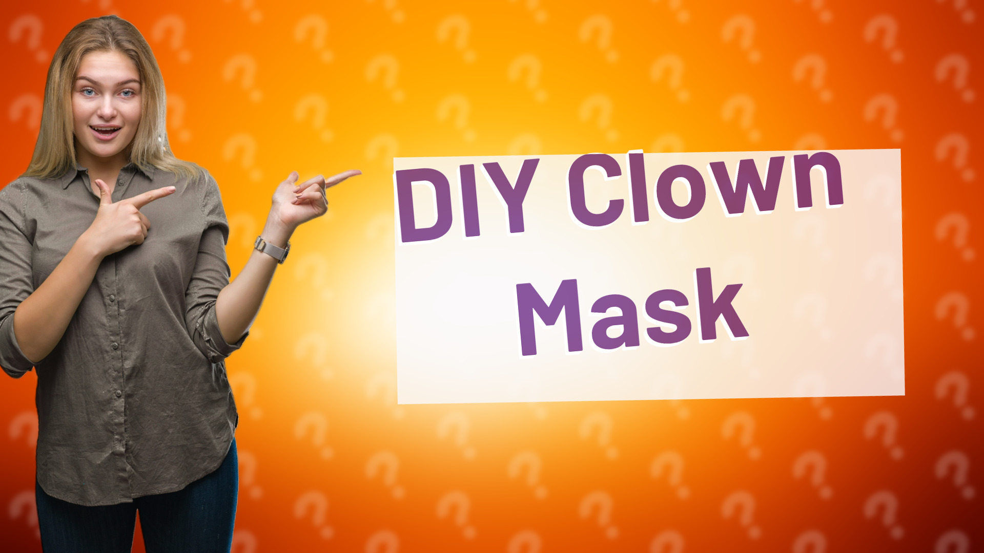 DIY Clown Mask