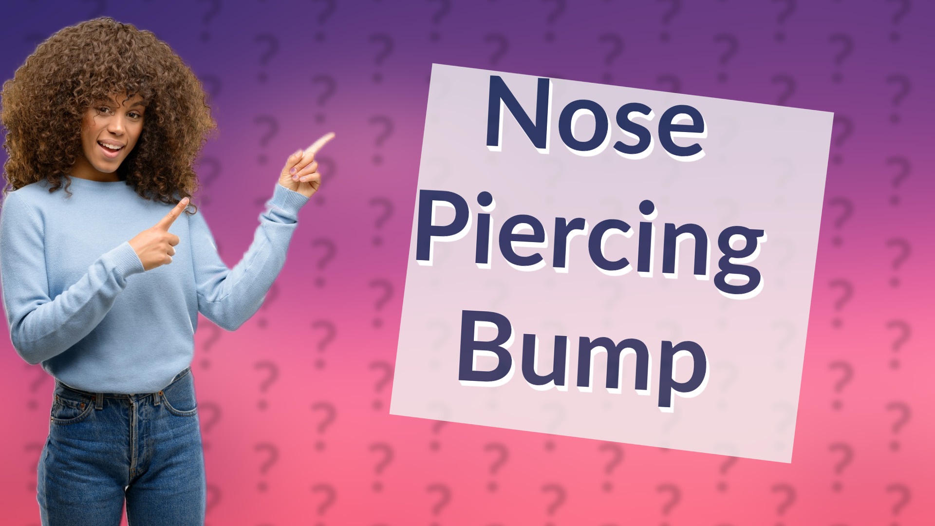 Nose Piercing Bump