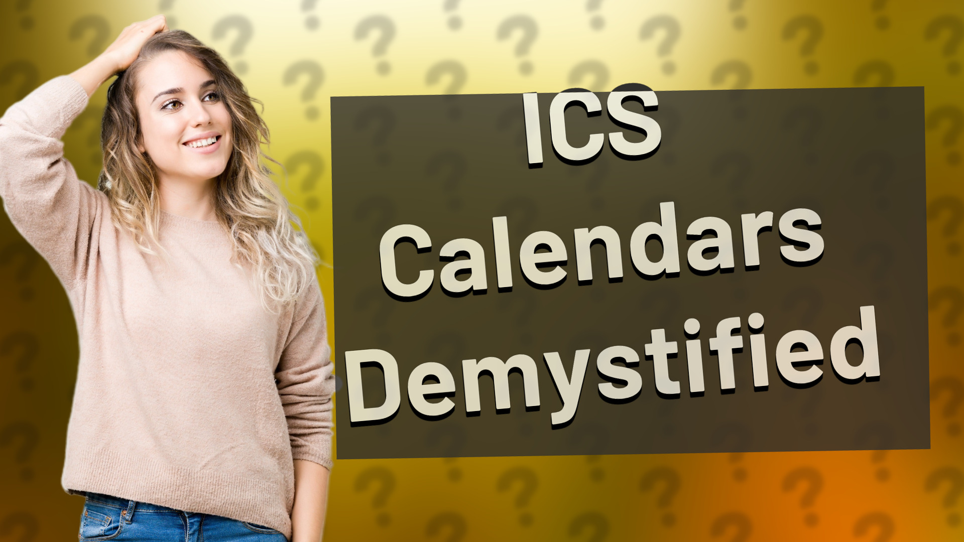 ICS Calendars Demystified