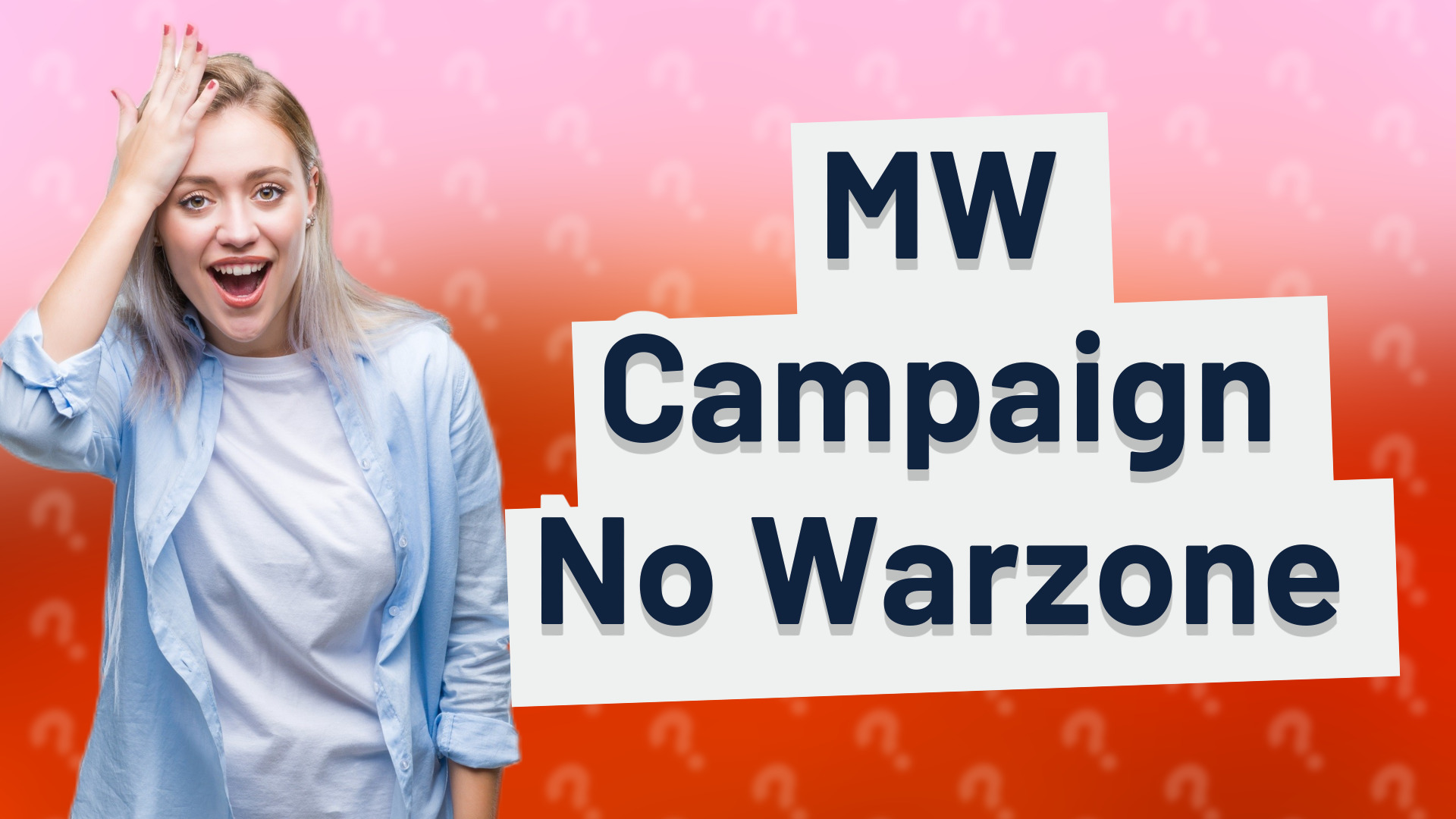 MW Campaign No Warzone