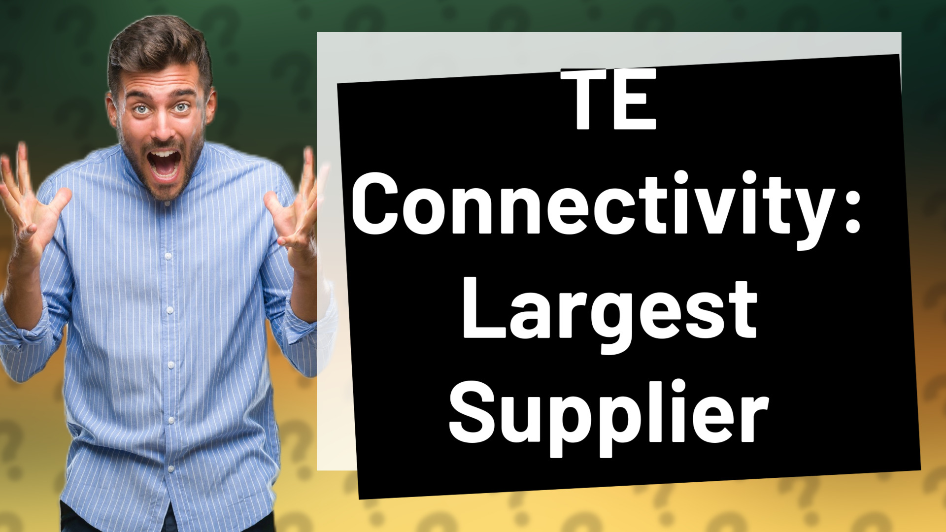 TE Connectivity: Largest Supplier