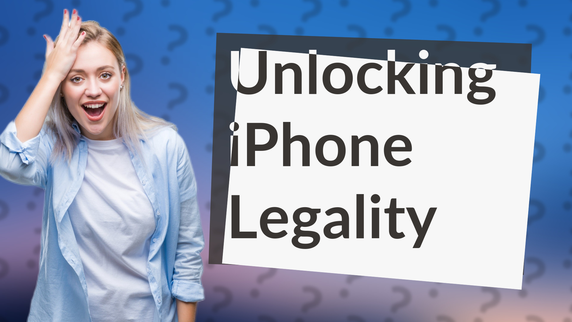 Unlocking iPhone Legality