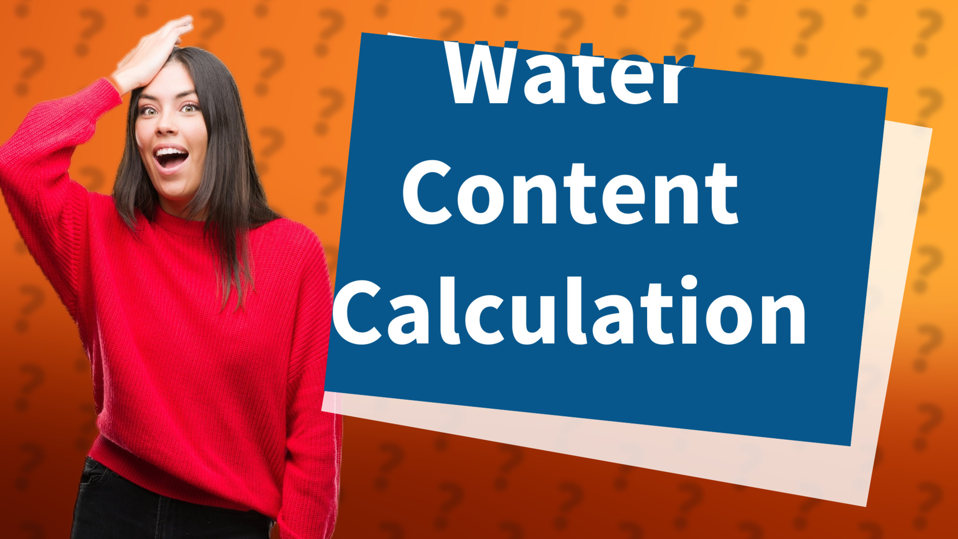 Water Content Calculation