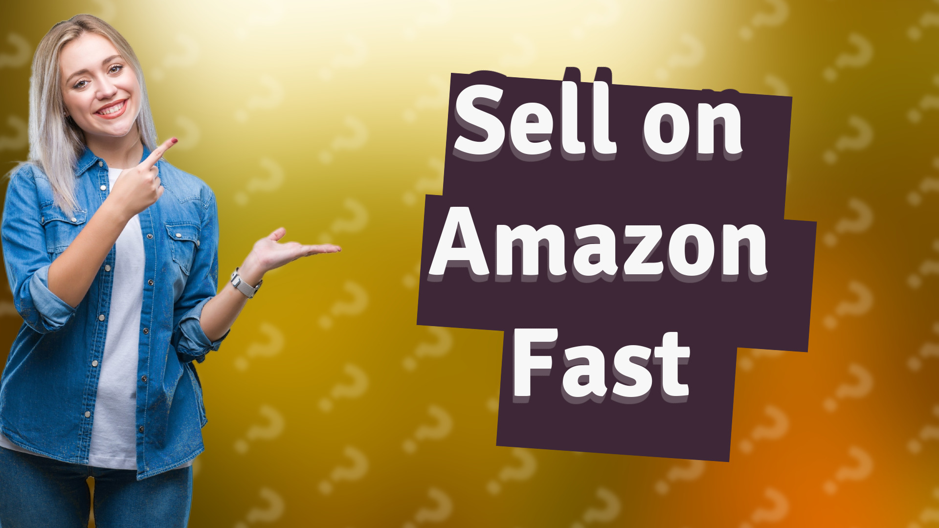 Sell on Amazon Fast