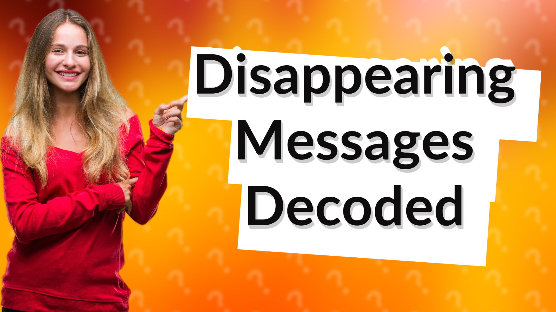 Disappearing Messages Decoded