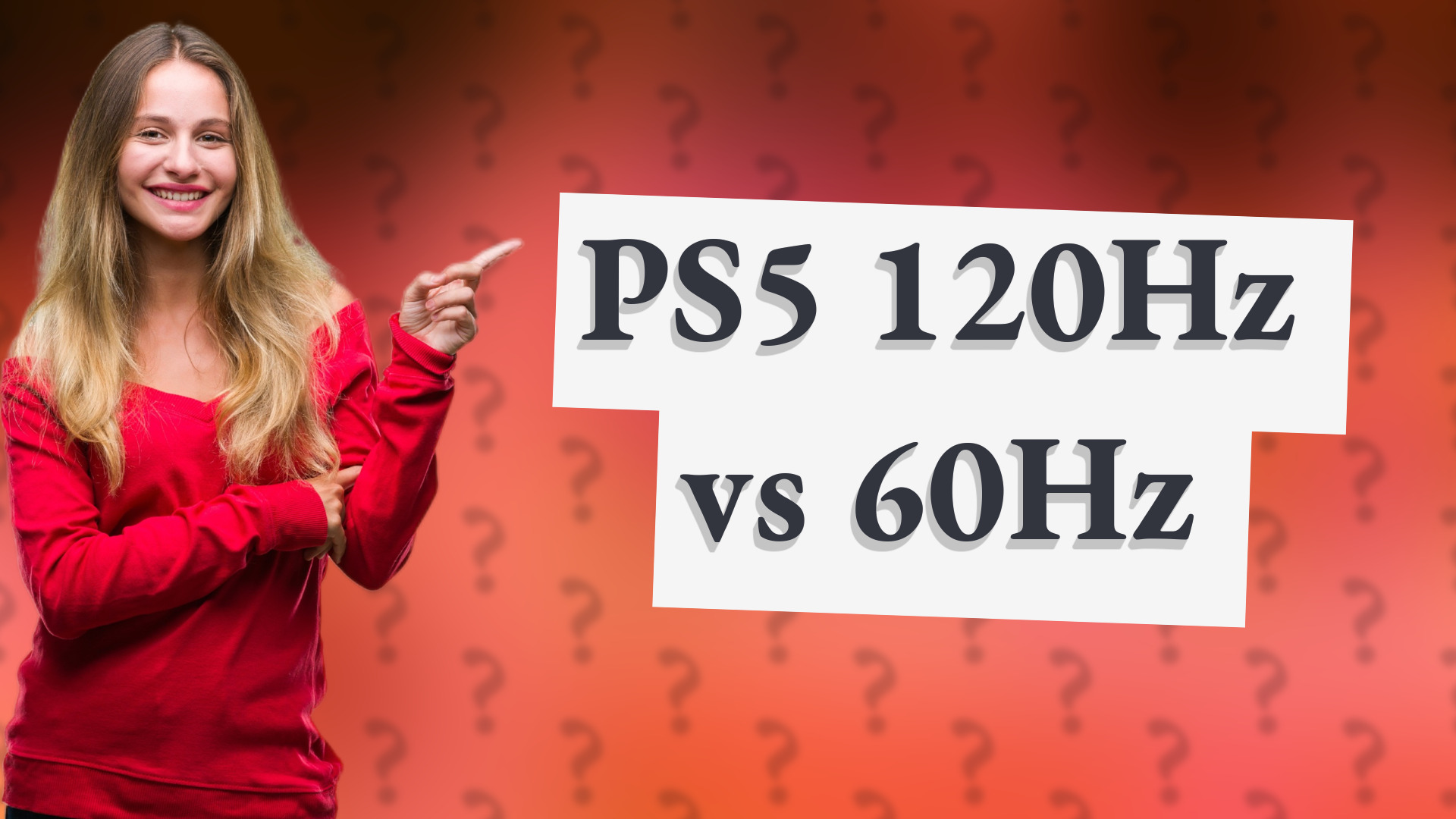 PS5 120Hz vs 60Hz