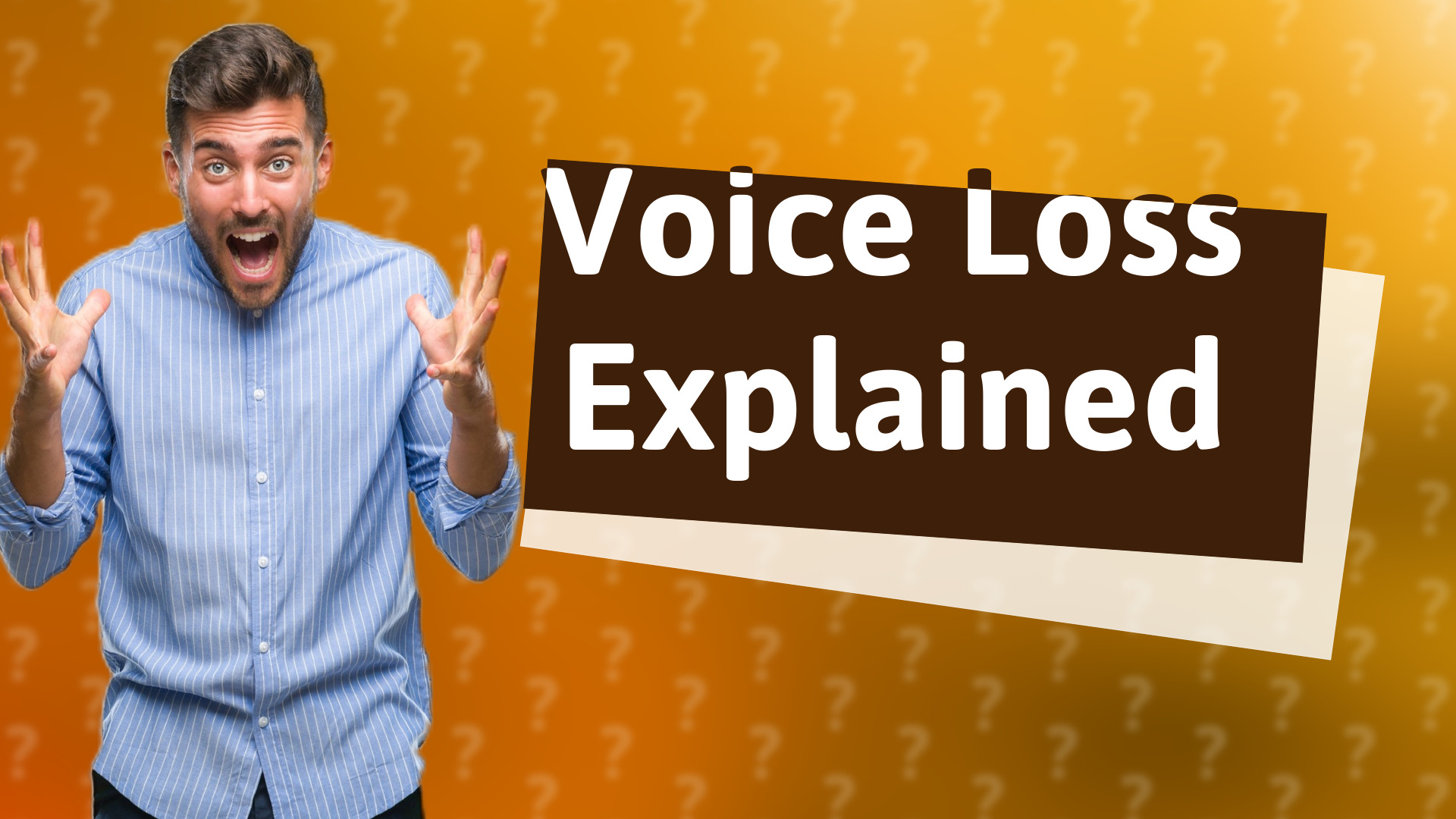 Voice Loss Explained