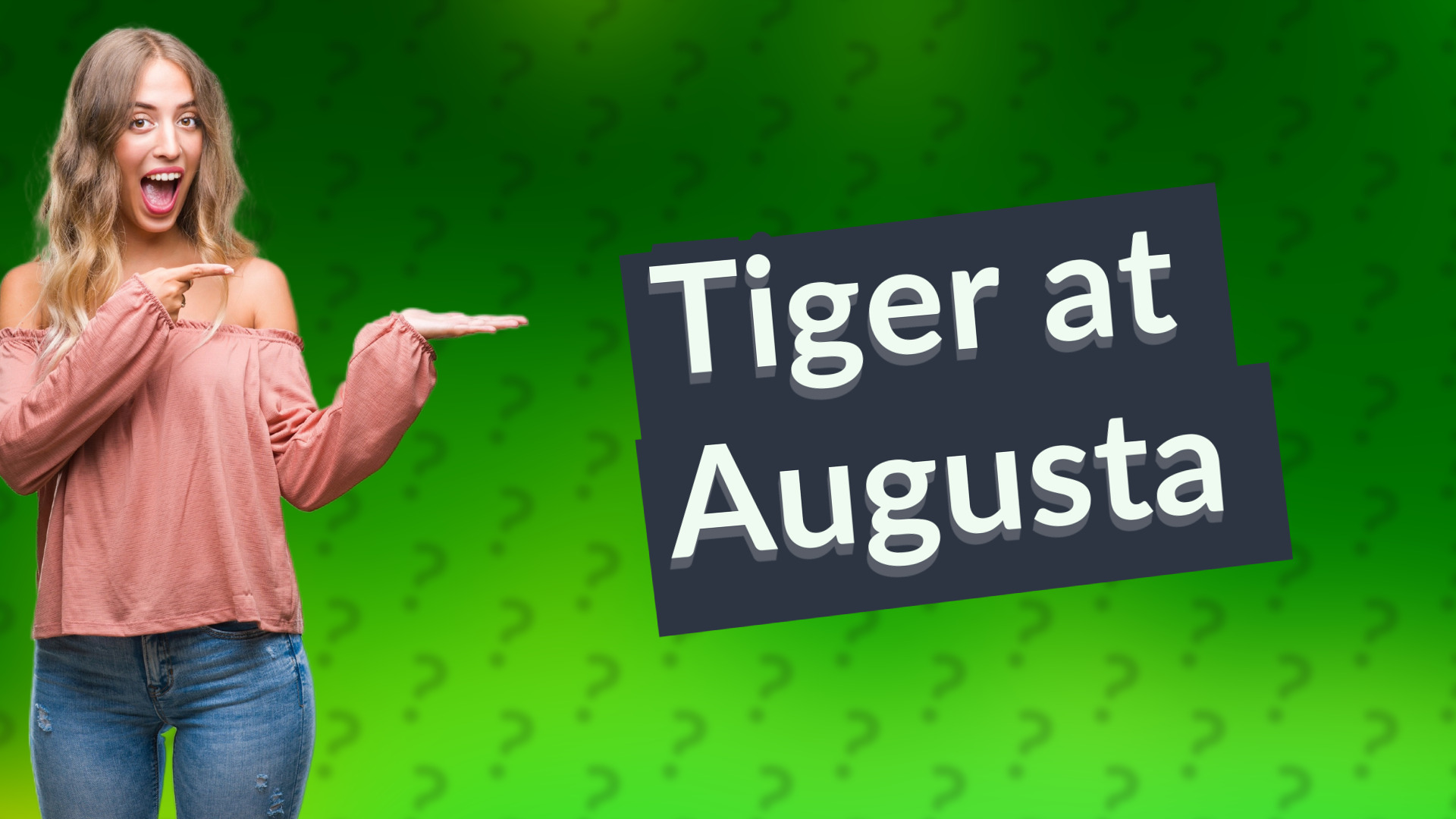 Tiger at Augusta