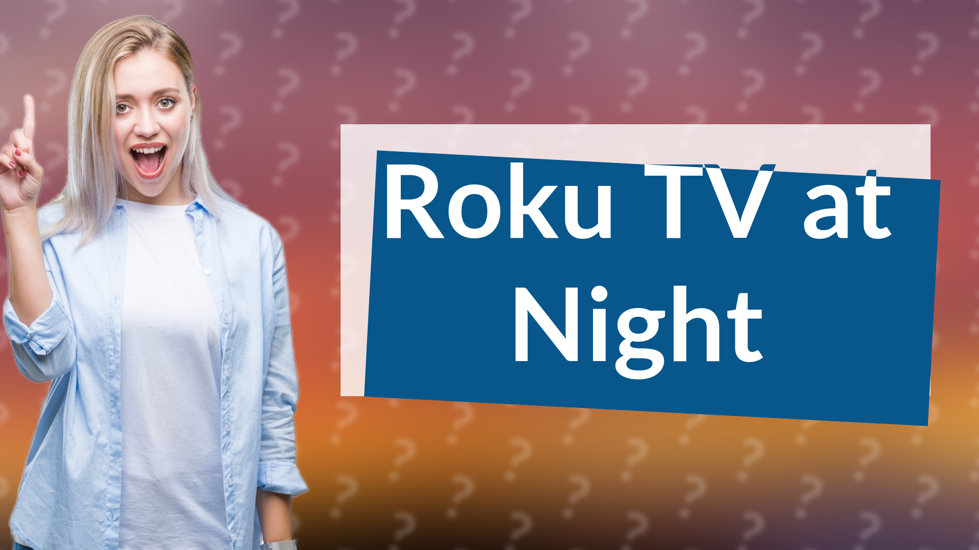 Roku TV at Night