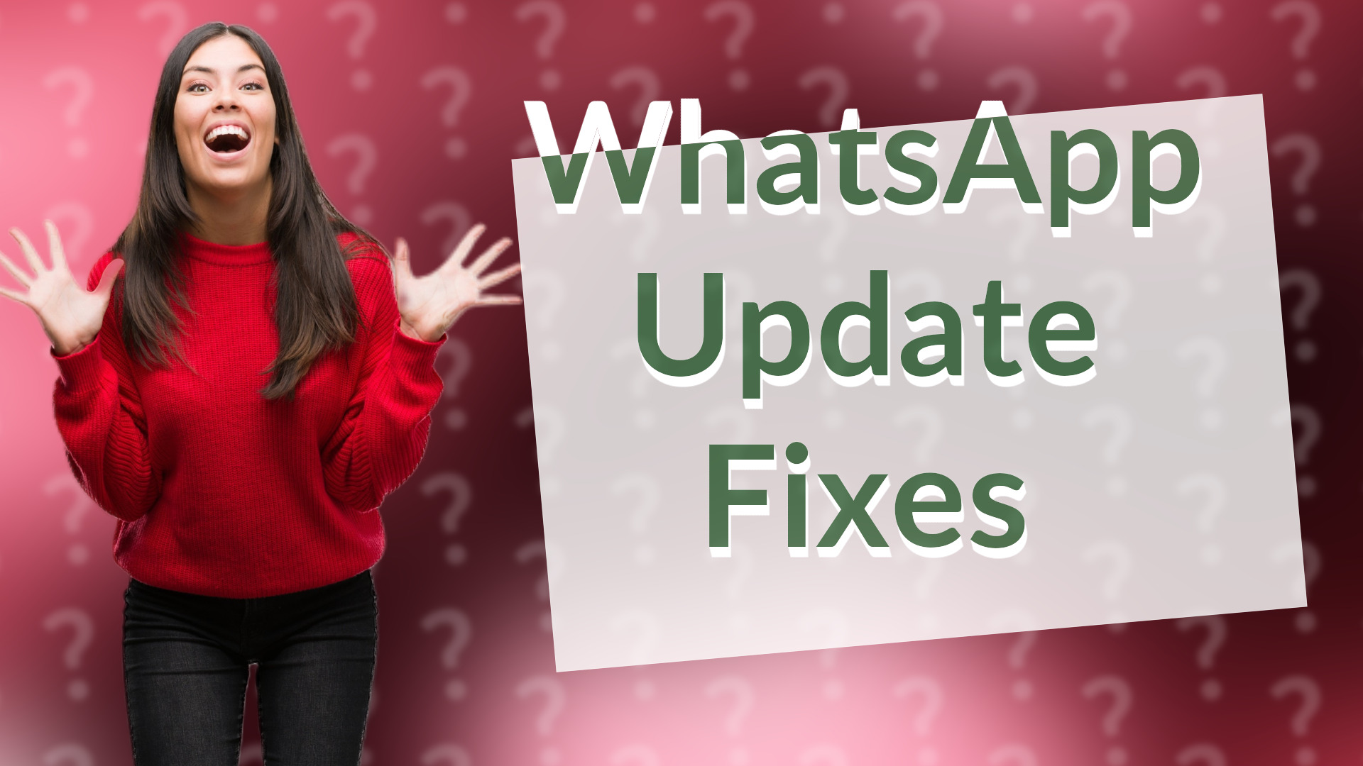 WhatsApp Update Fixes