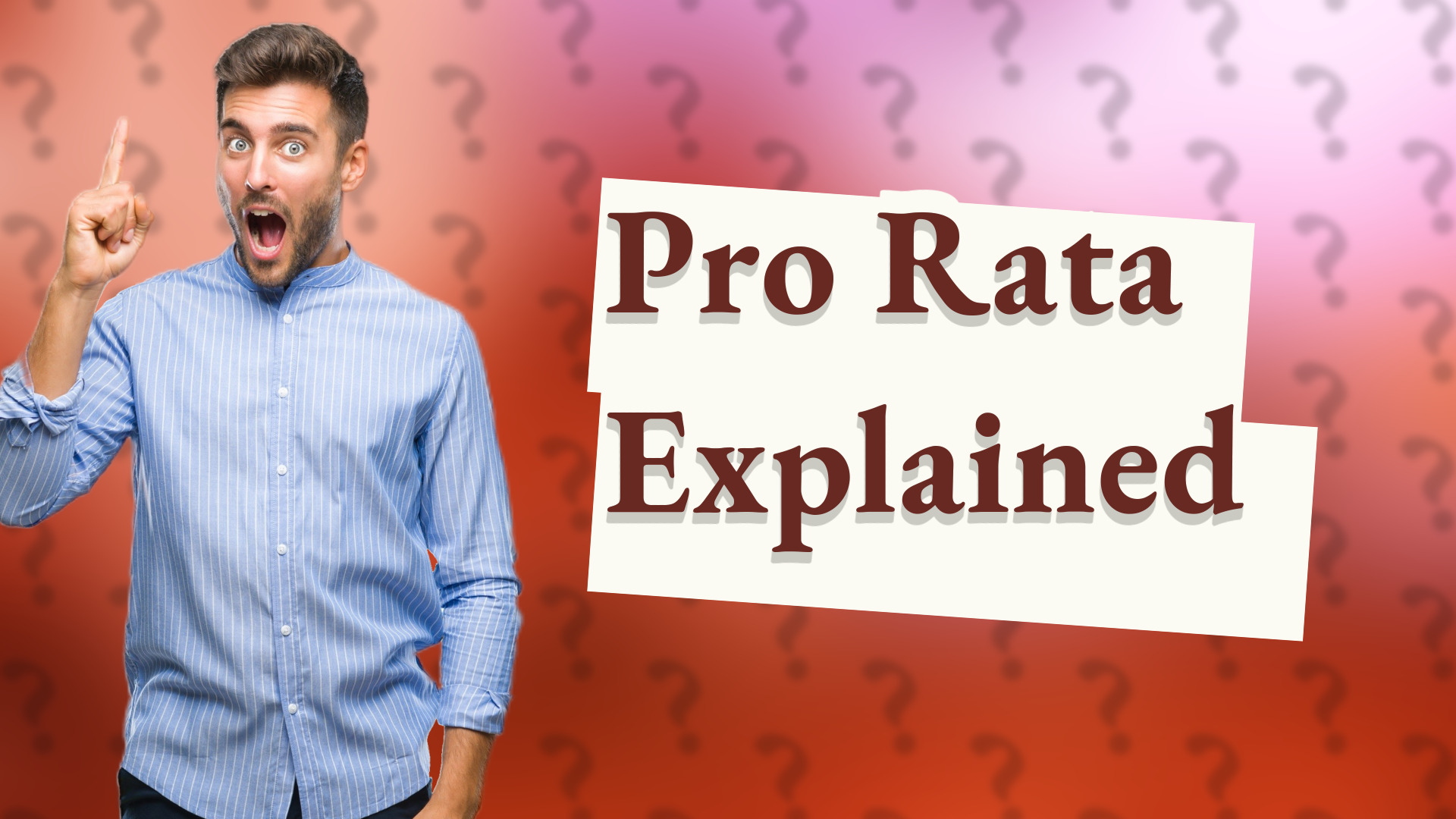 Pro Rata Explained