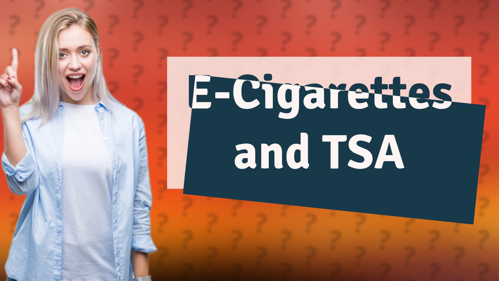 E-Cigarettes and TSA