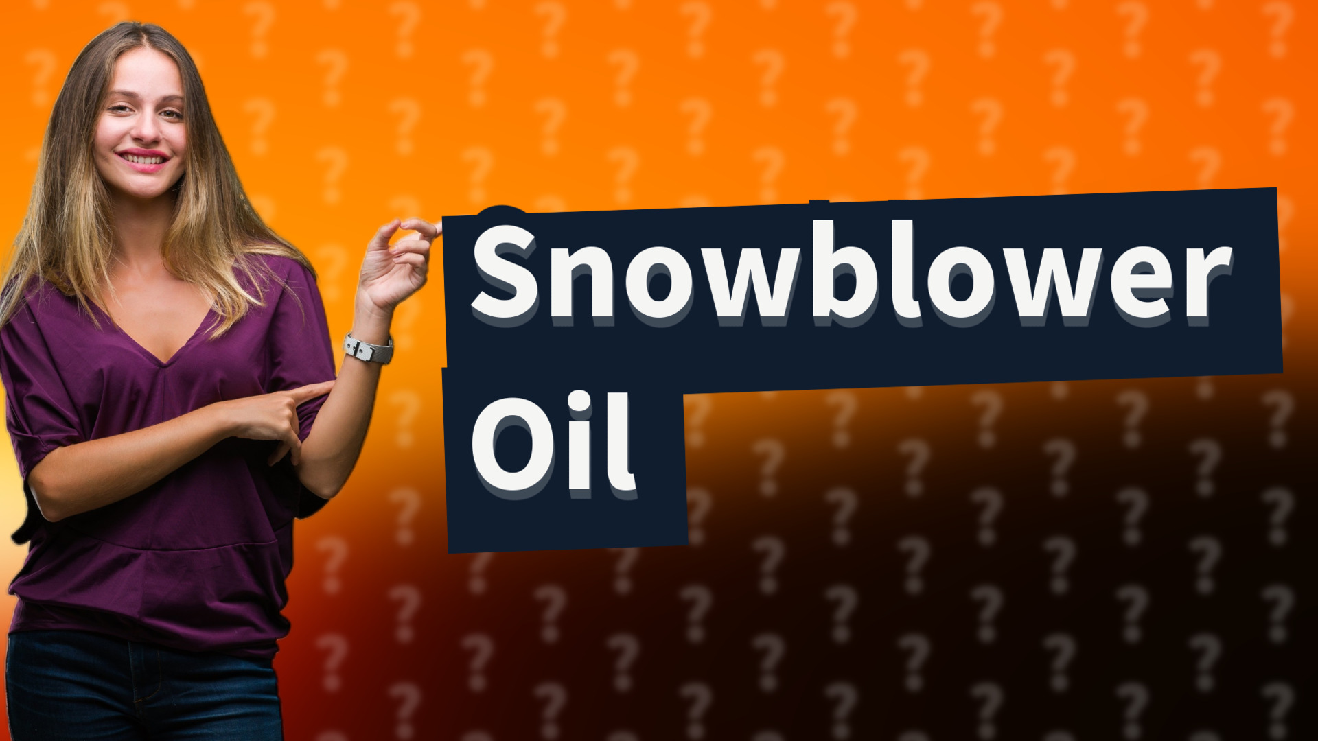 Snowblower Oil