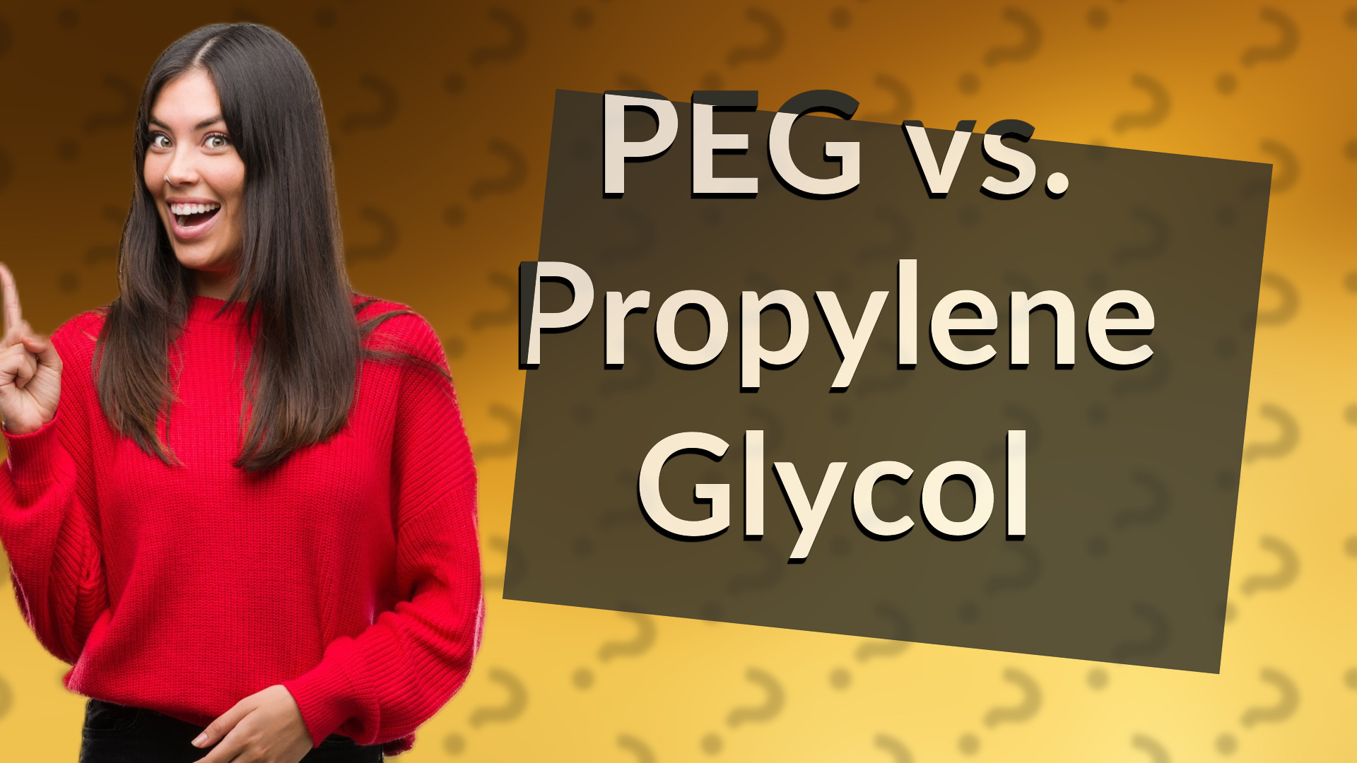 PEG vs. Propylene Glycol