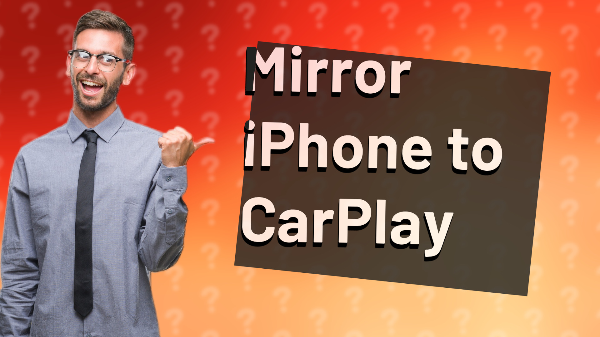 Mirror iPhone to CarPlay