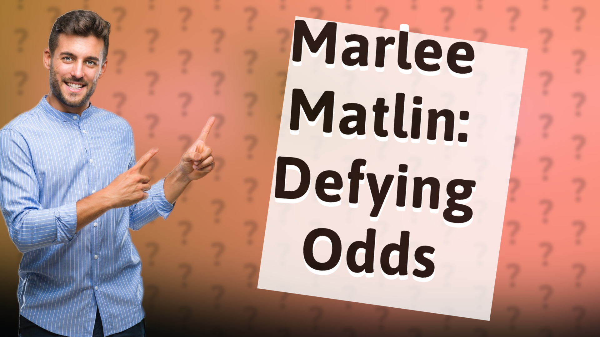 Marlee Matlin: Defying Odds
