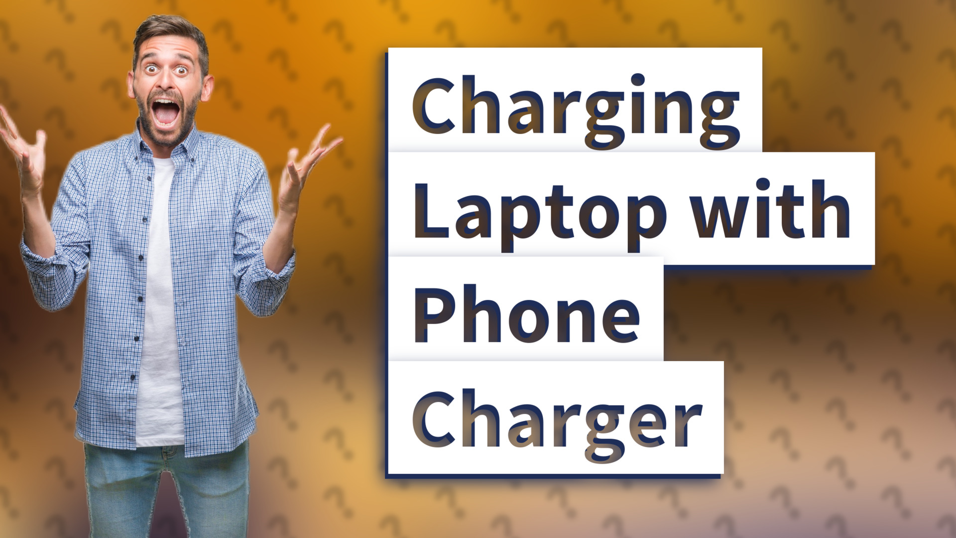 Charging Laptop with Phone Charger