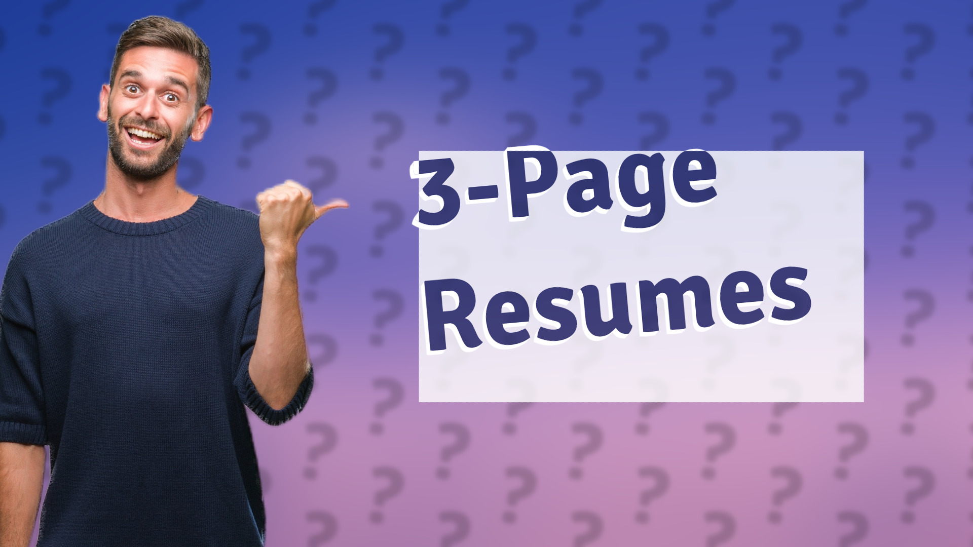 3-Page Resumes