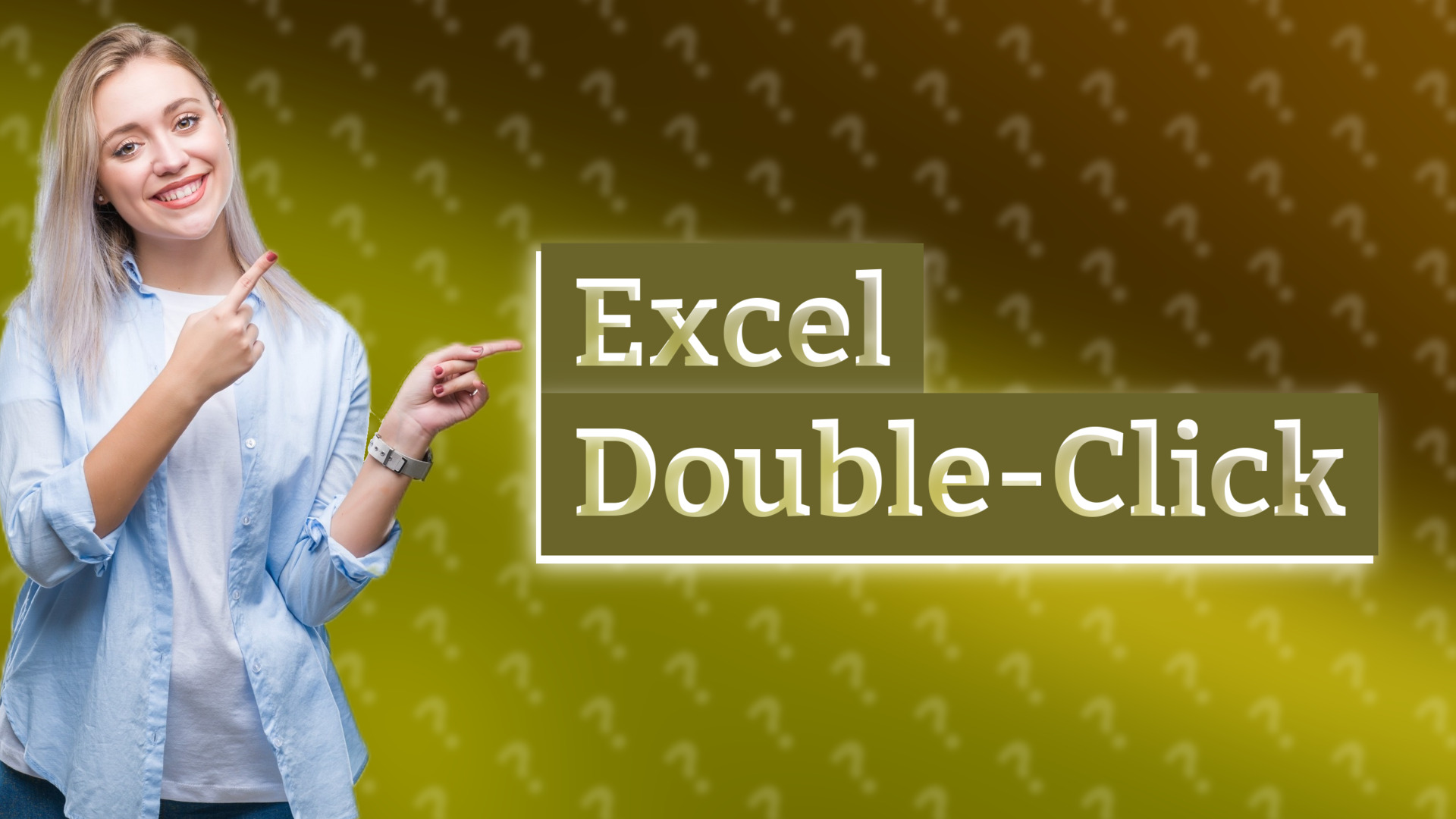 Excel Double-Click