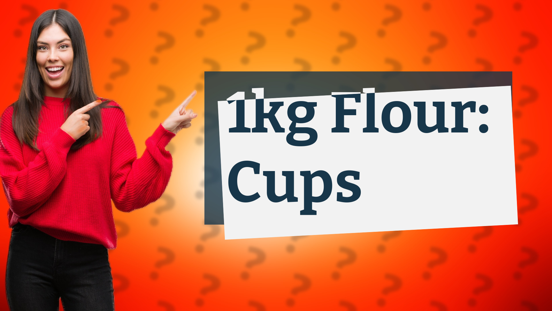 1kg Flour: Cups