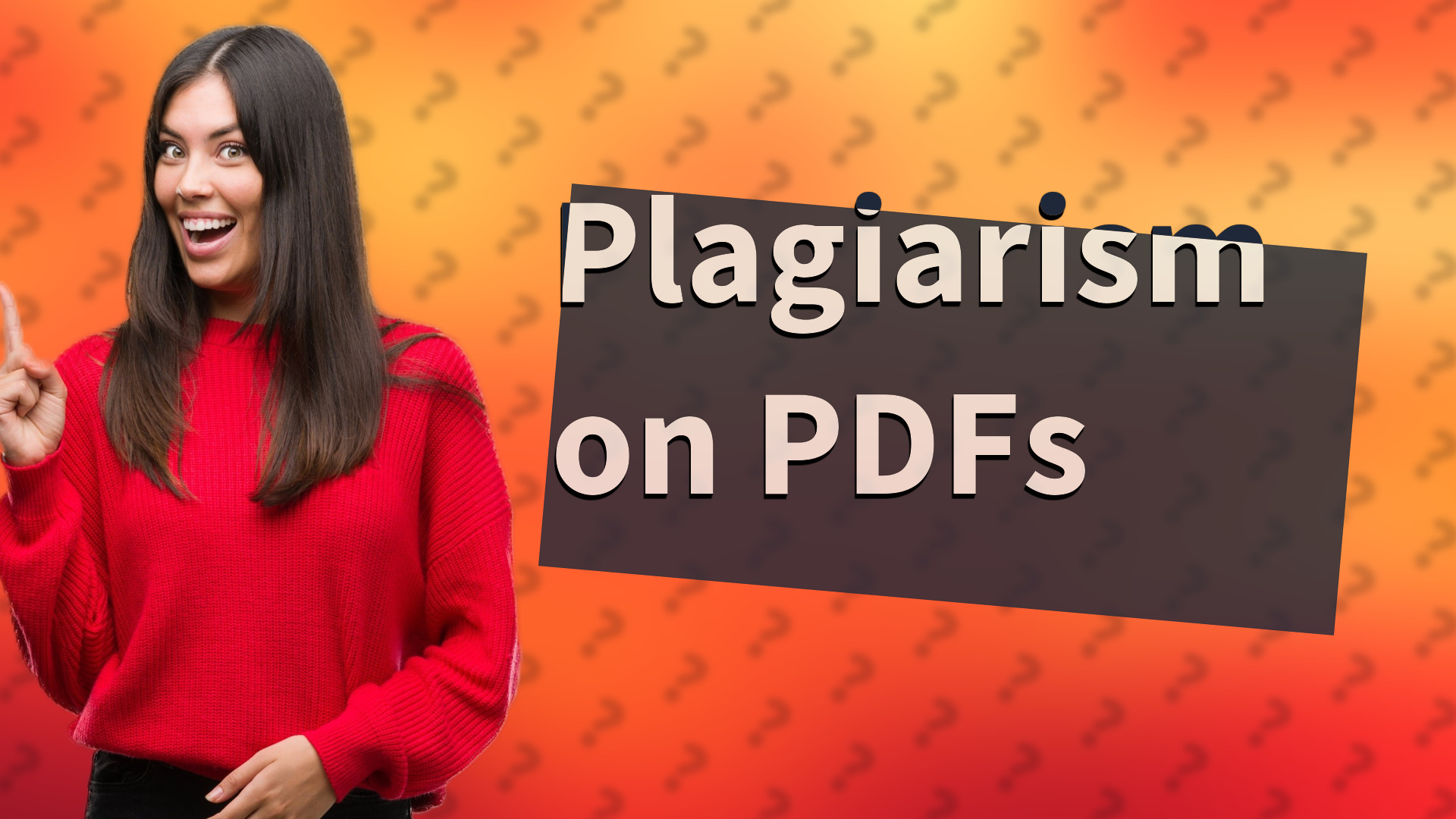 Plagiarism on PDFs