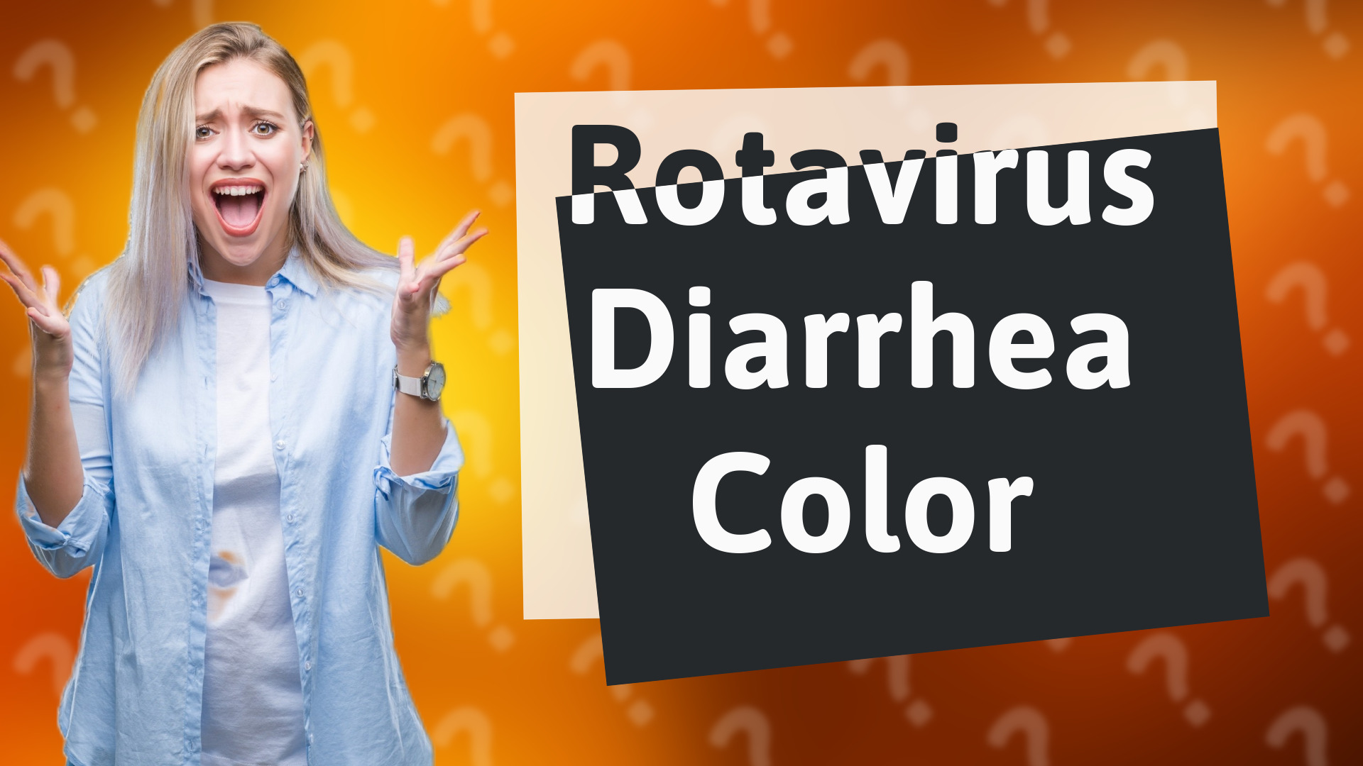 Rotavirus Diarrhea Color