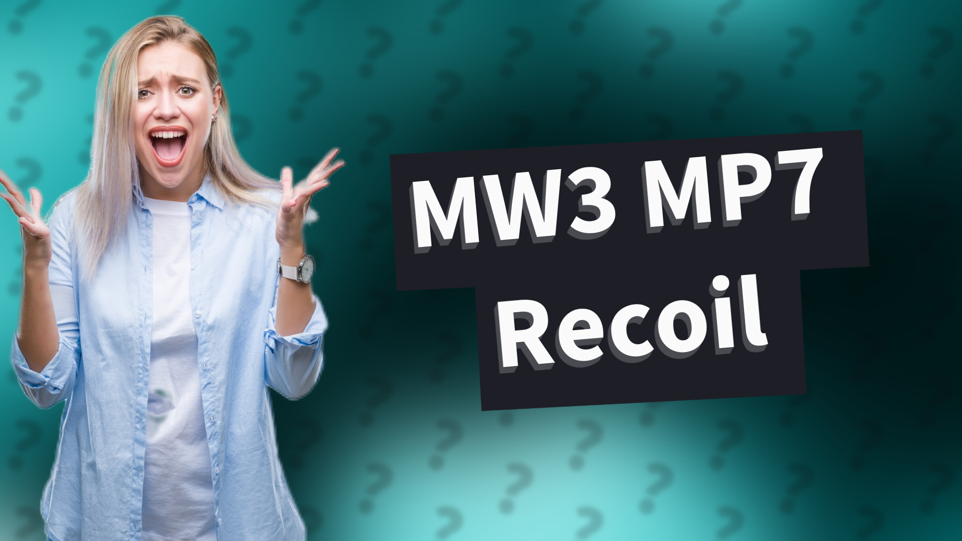 MW3 MP7 Recoil