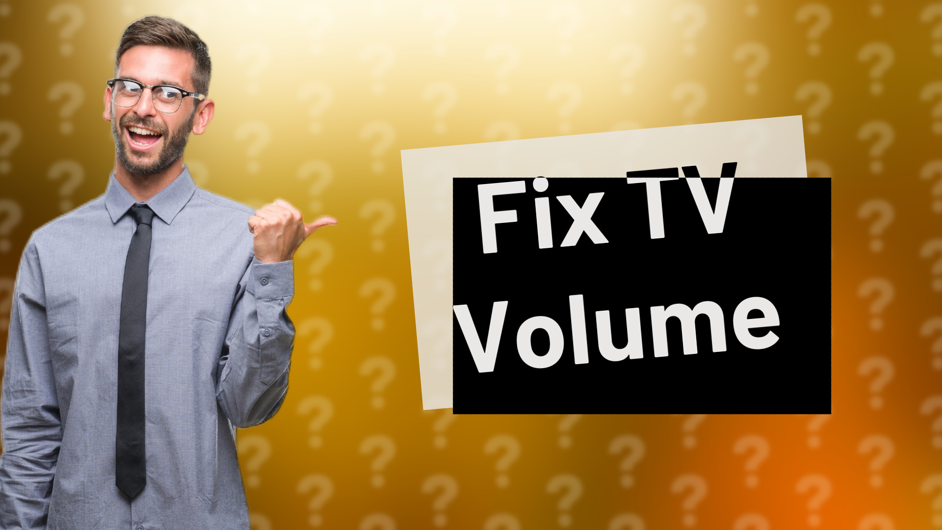 Fix TV Volume
