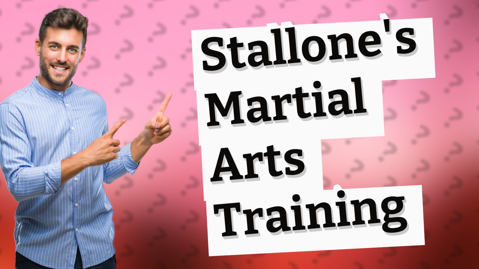 Stallone's Martial Arts Training