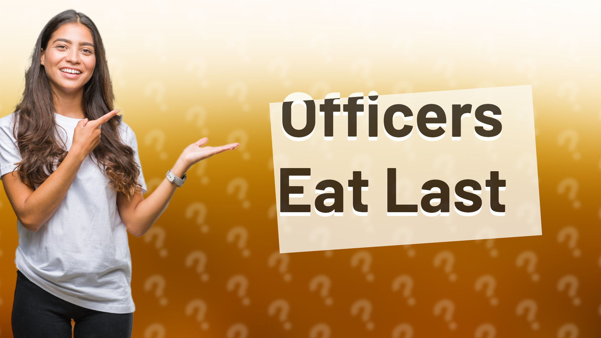 Officers Eat Last