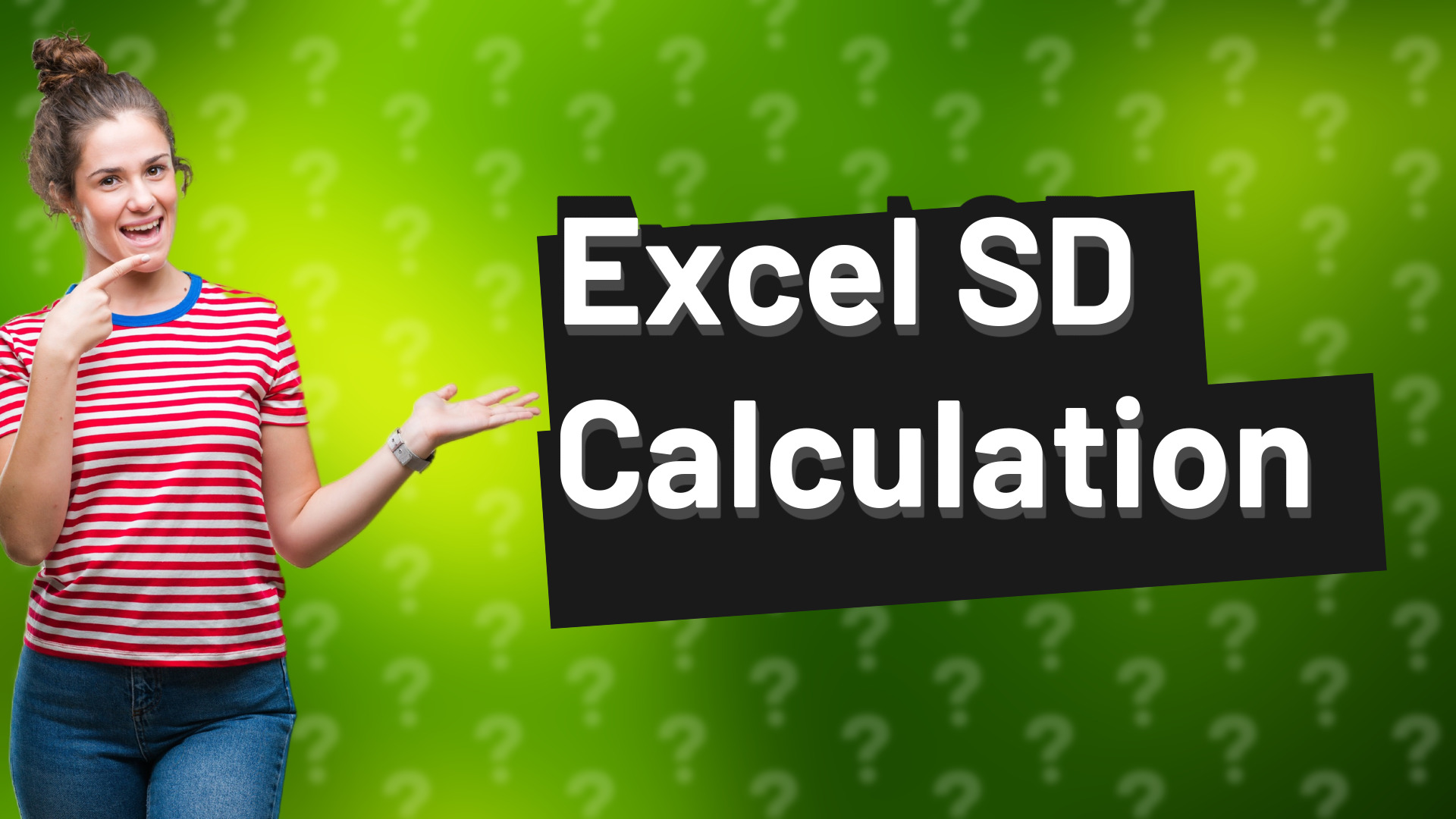 Excel SD Calculation