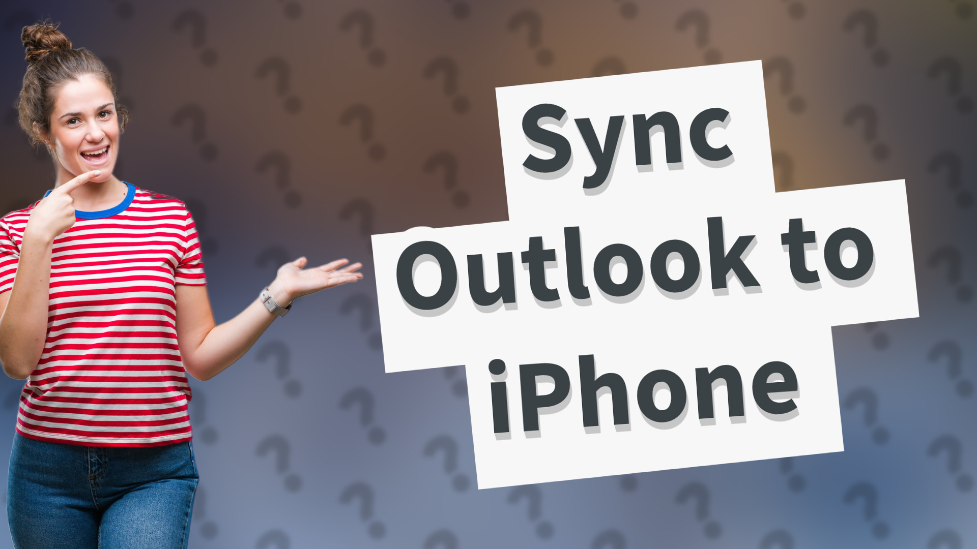 Sync Outlook to iPhone